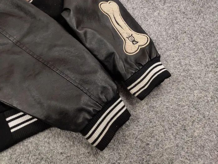 Japanese Brand Vintage Bones Japan Skeleton Letterman Varsity Bomber Jacket Size US S / EU 44-46 / 1 - 7 Thumbnail