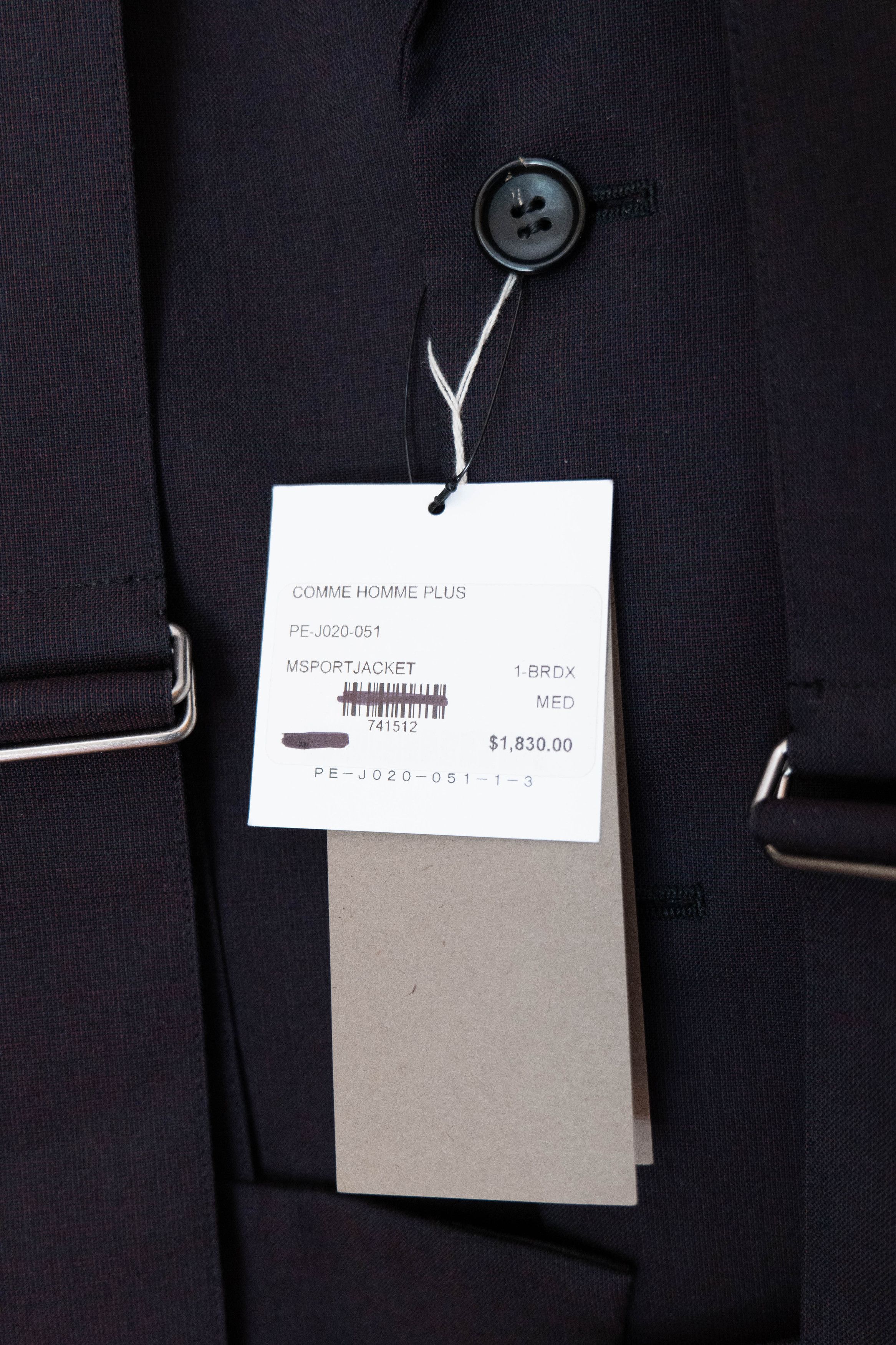 Comme des Garcons Homme Plus NWT SS20 strapped wool jacket Size US M / EU 48-50 / 2 - 5 Thumbnail