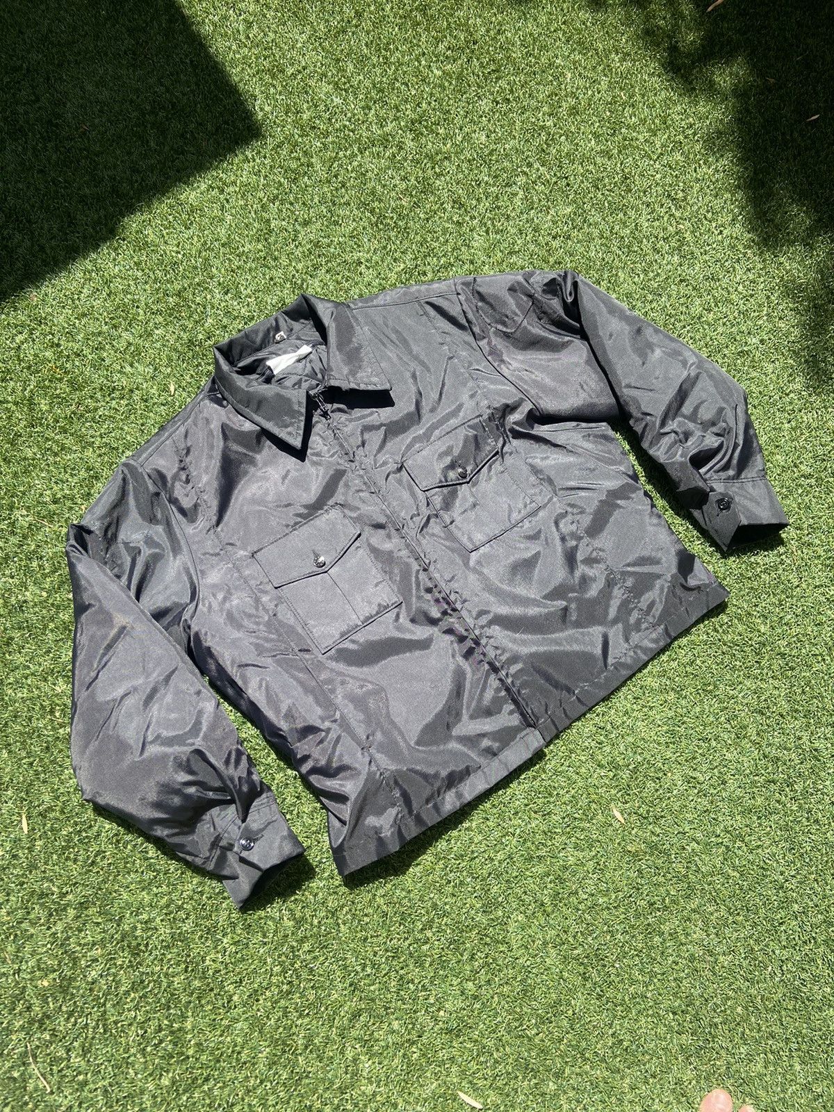 Vintage VTG 90’s Mens Black Flight Jacket Size US L / EU 52-54 / 3 - 2 Thumbnail