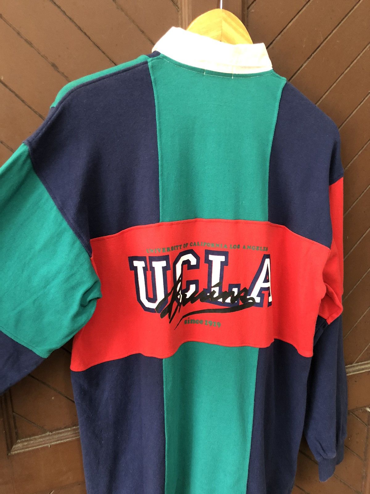 Vintage Vintage 90s UCLA Bruins Long Sleeve Polo Rugby Shirt Size US L / EU 52-54 / 3 - 4 Thumbnail