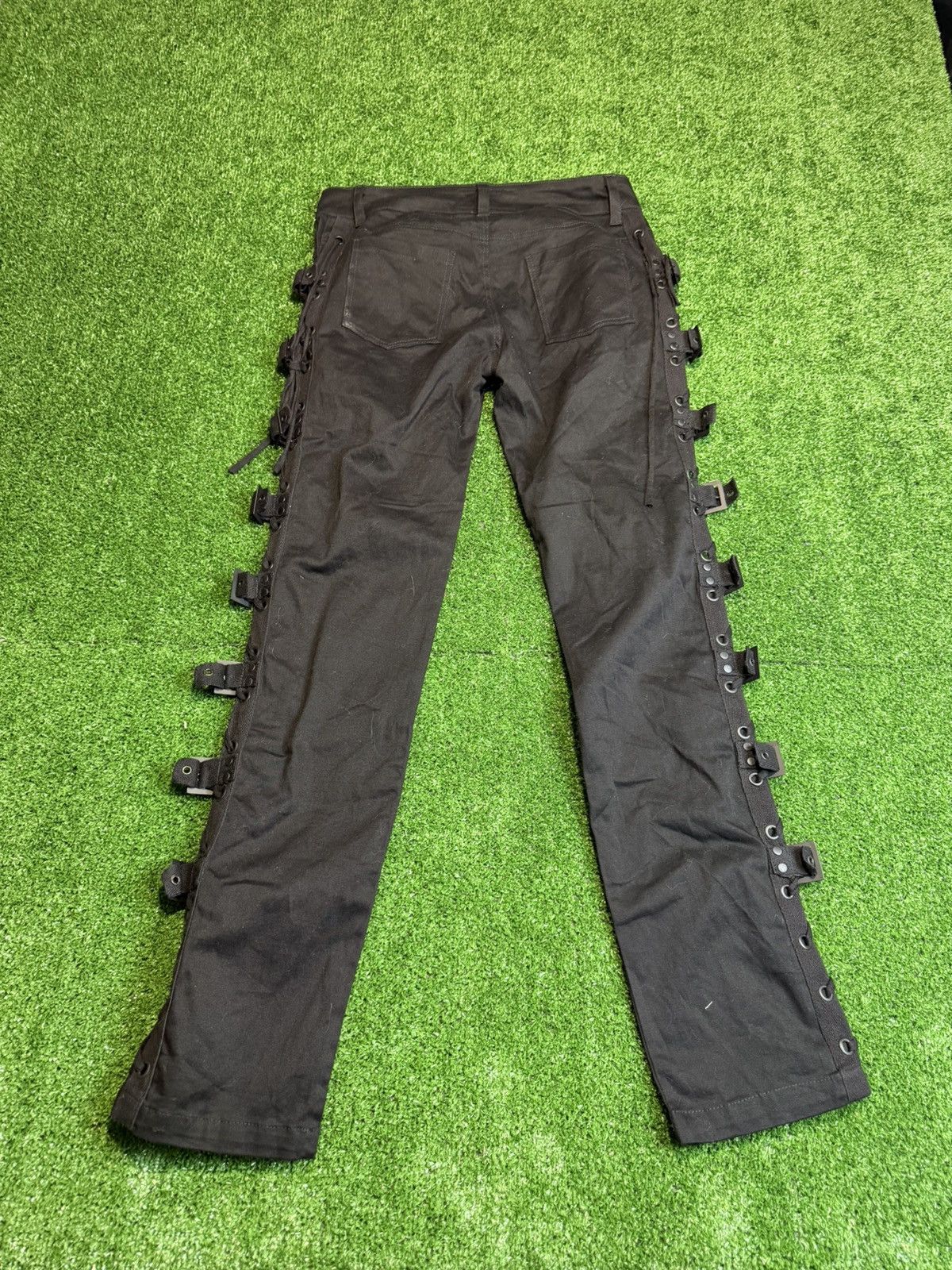Vintage Avant Garde Gothicana Opium Black Buckle Detail Skarlet Pant Size 24" / US 00 / IT 34 - 9 Thumbnail