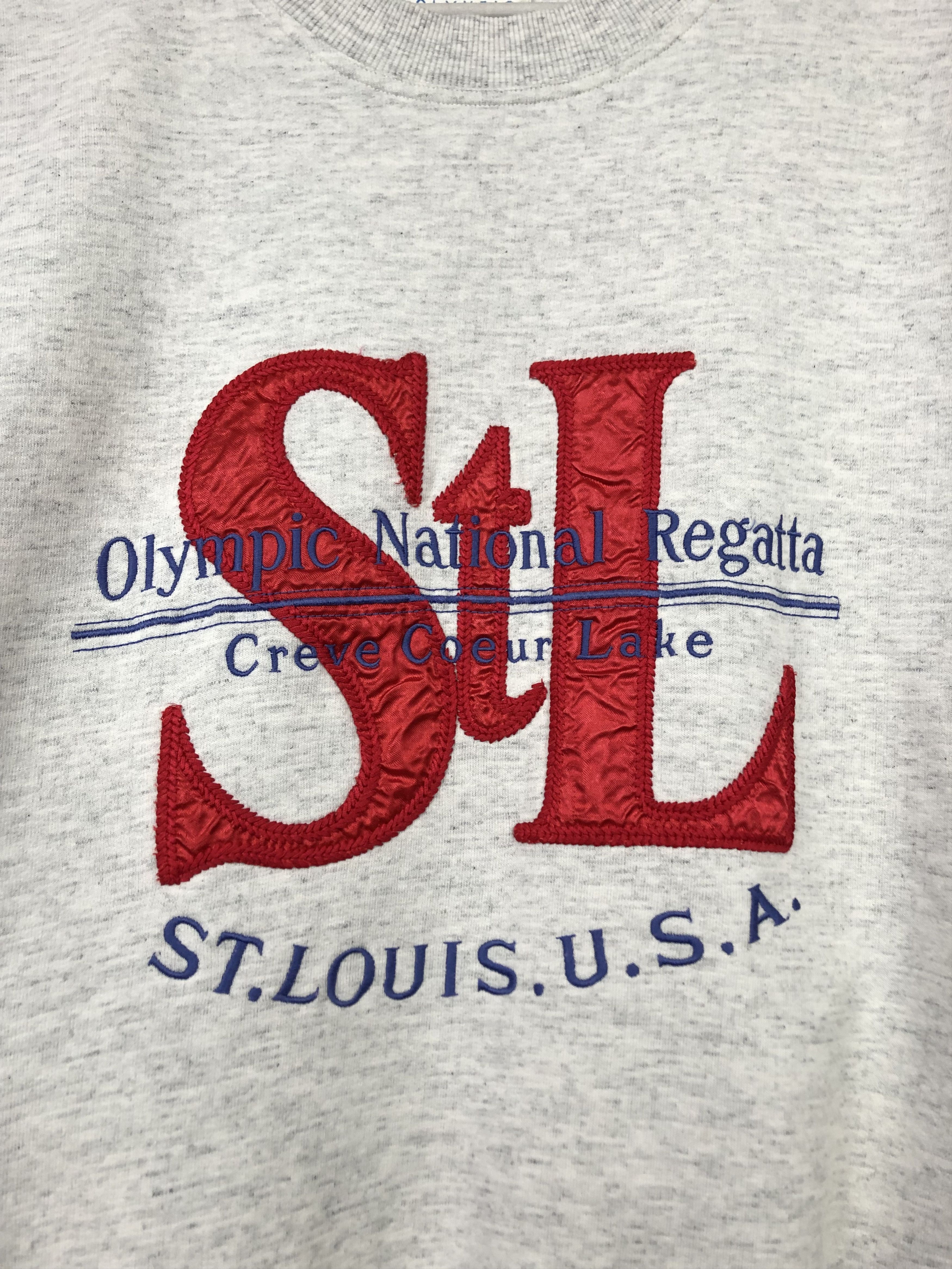 Adidas Vintage Adidas Saint Louis Olympic Sweatshirt Crewneck Size US L / EU 52-54 / 3 - 3 Thumbnail
