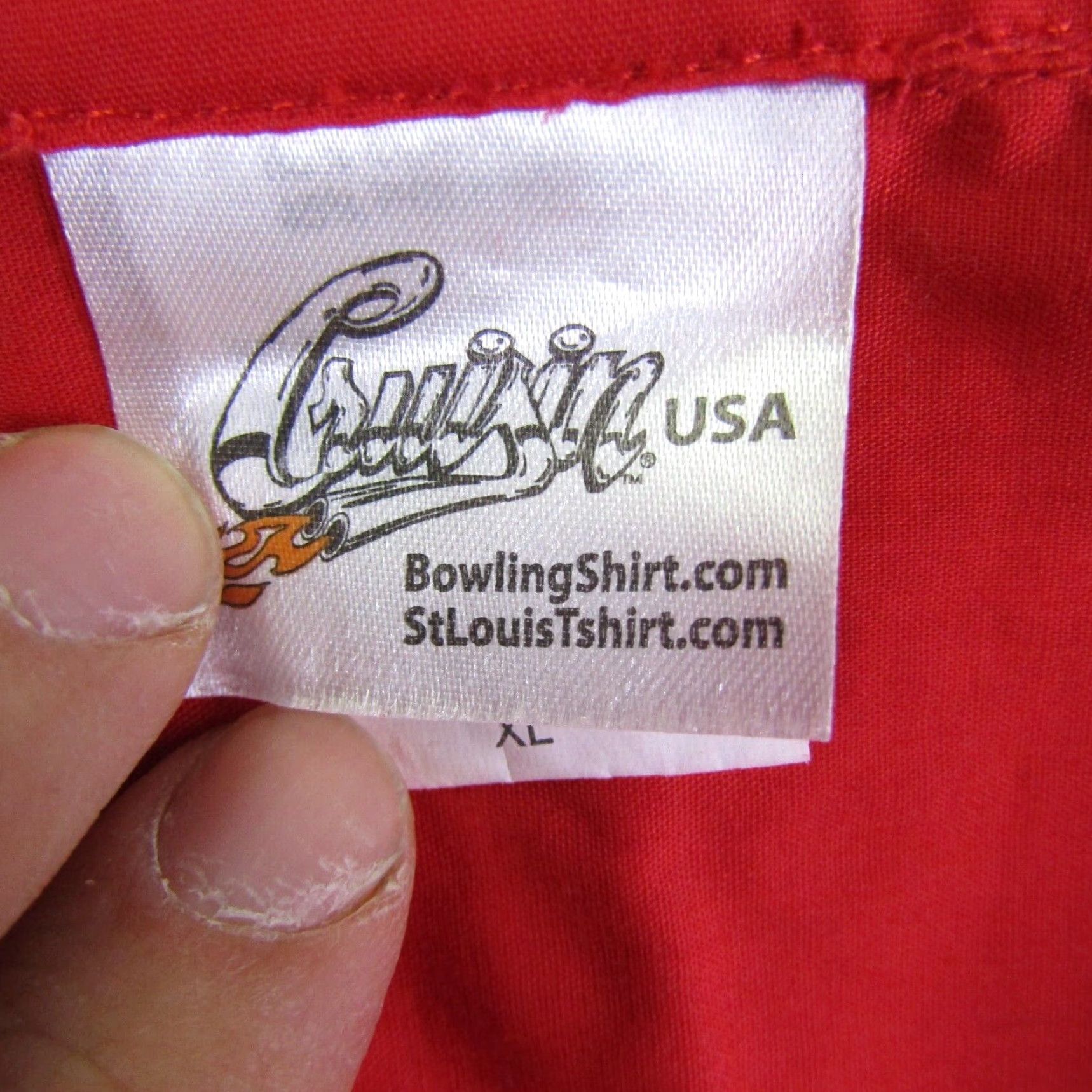 Vintage Cruisin USA Shirt Mens XL Red Button-Up Short Sleeve Collared Casual Rockabilly Bowling Camp Size US XL / EU 56 / 4 - 7 Thumbnail