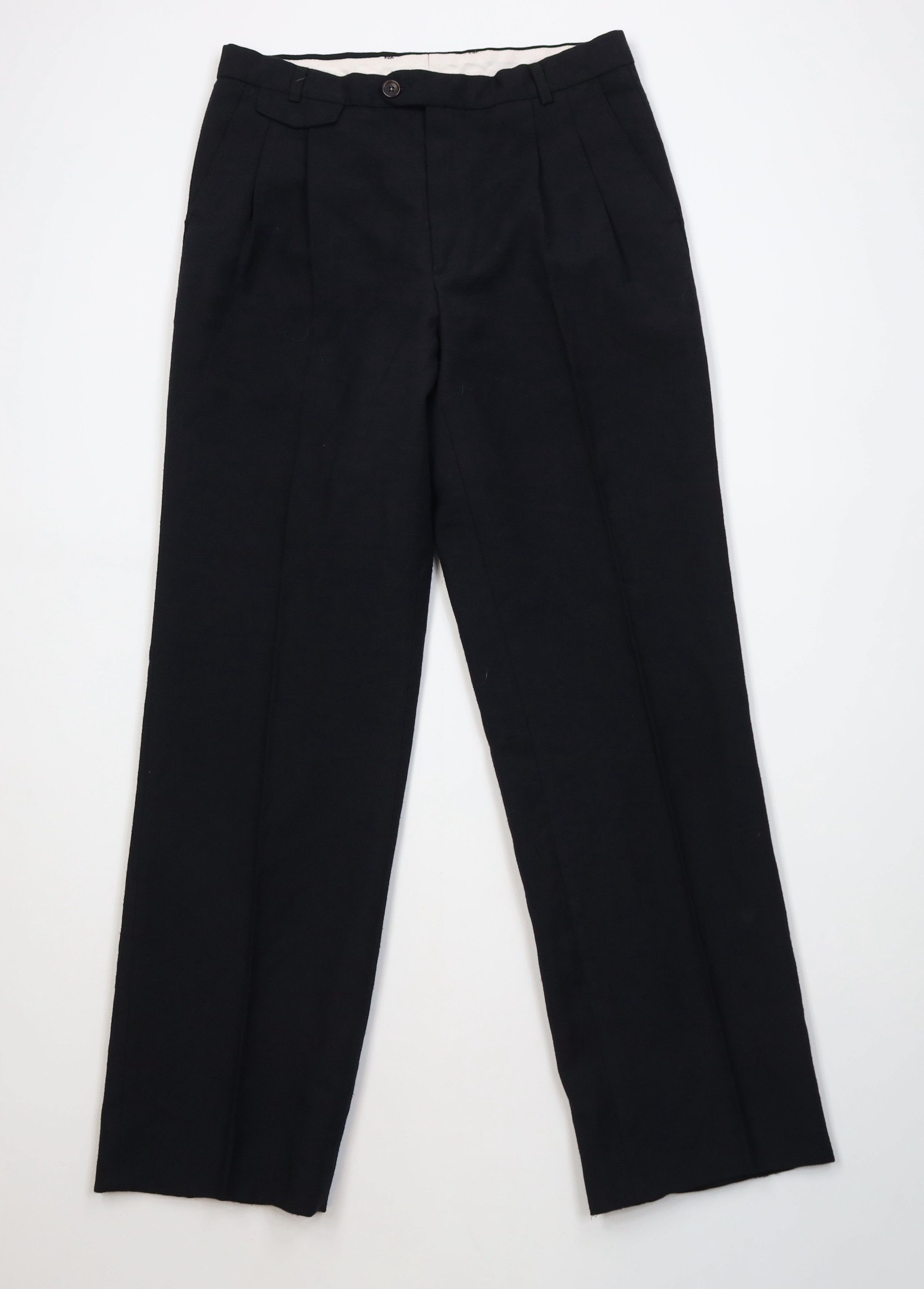 Vintage Vintage 70s Streetwear Knit Pleated Straight Leg Chino Pants Size US 30 / EU 46 - 1 Thumbnail