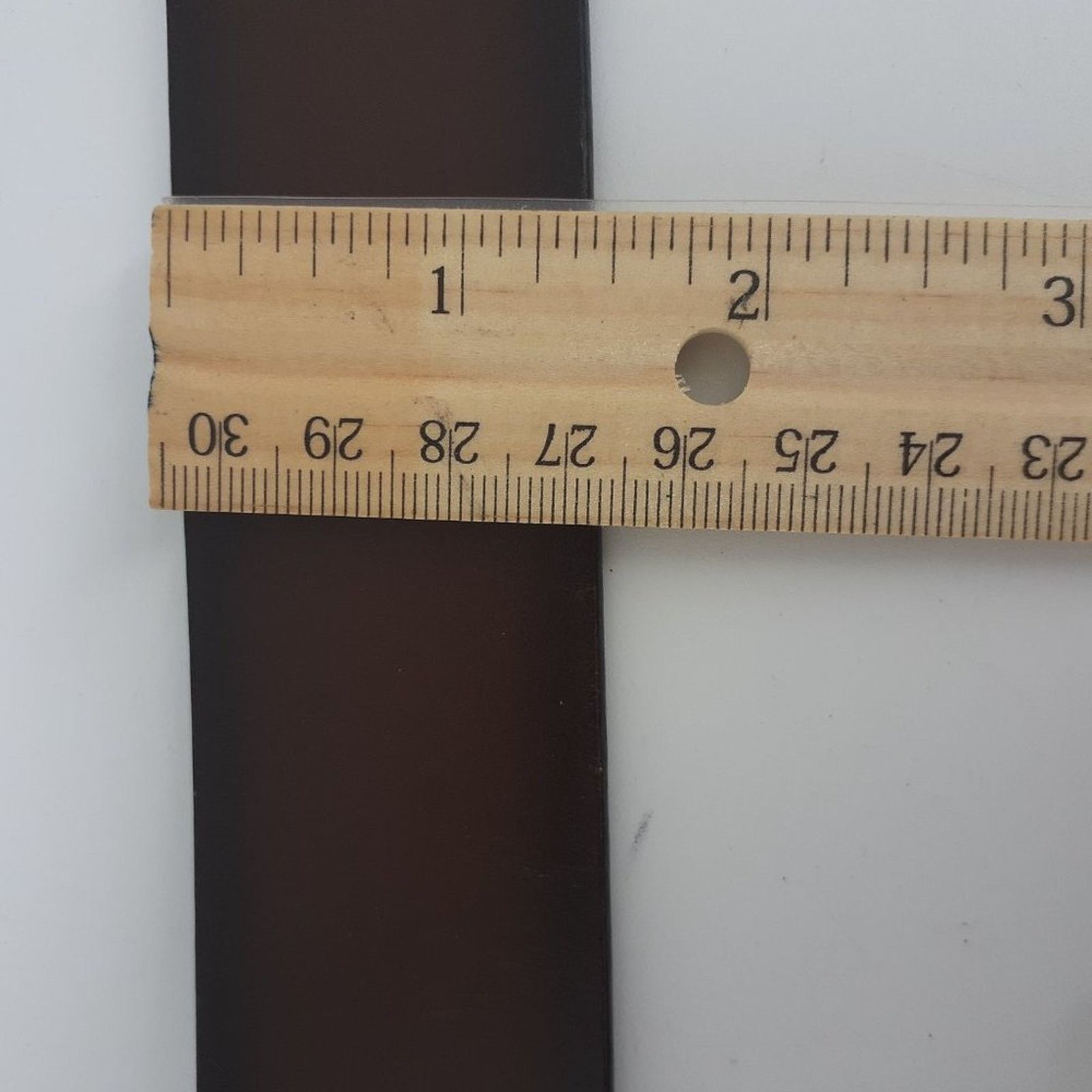 Levi's Levi's Men's Leather Dark Belt Brown Silver Tone Size 40 Size 40 - 13 Thumbnail