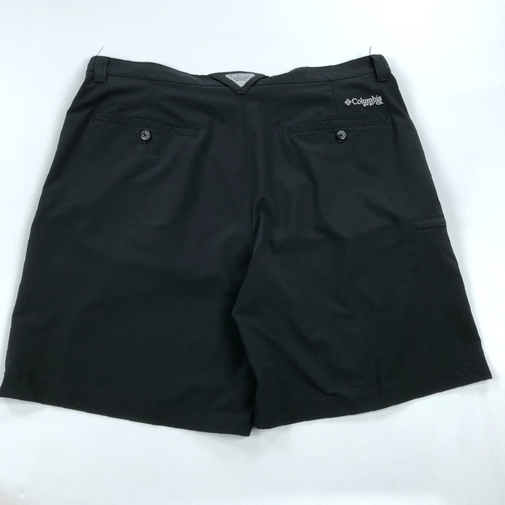 Vintage Columbia PFG Hybrid Shorts Mens 42 Solid Black 10" Inseam Cargo Casual Beach Outdoor Walking Surf Turf 4 Way Stretch Boardwalk Mens Size US 42 / EU 58 - 4 Thumbnail