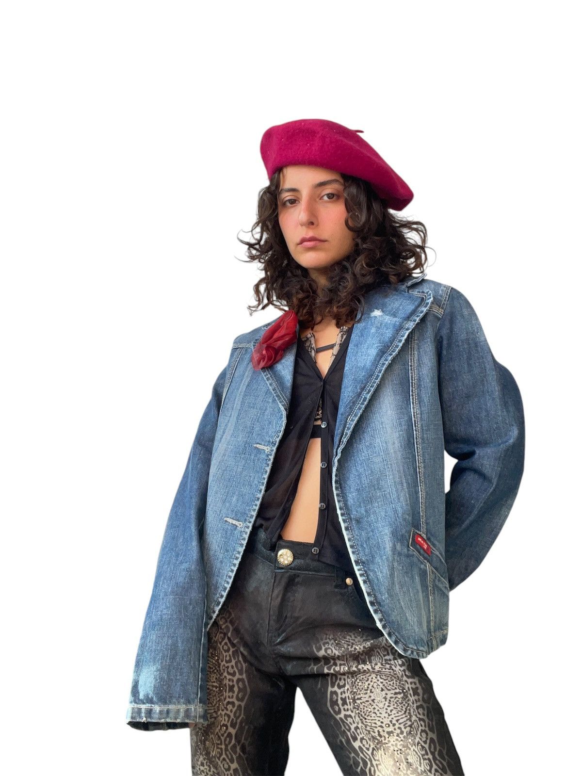 Vintage y2k denim jacket Size M / US 6-8 / IT 42-44 - 1 Thumbnail