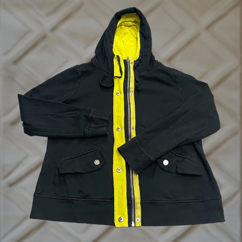 Ralph Lauren Lauren Ralph Lauren Full Zip Hoodie Sweatshirt Womens Large Black Yellow Casual Size L / US 10 / IT 46 - 1 Thumbnail