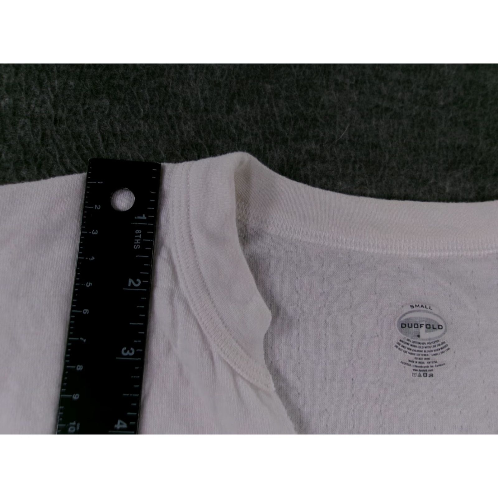 Vintage Duofold Top Women Small White Heart USA American V Neck Summer Beachy Casual Size S / US 4 / IT 40 - 4 Thumbnail