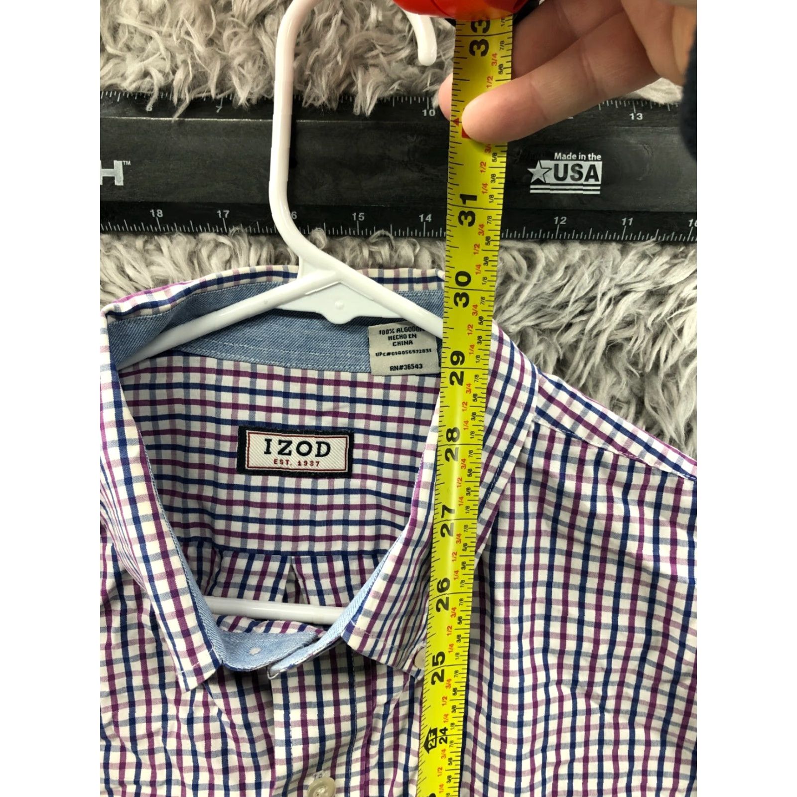 Izod IZOD Shirt L Mens Long Sleeve Button-Down Collar Size US L / EU 52-54 / 3 - 6 Thumbnail