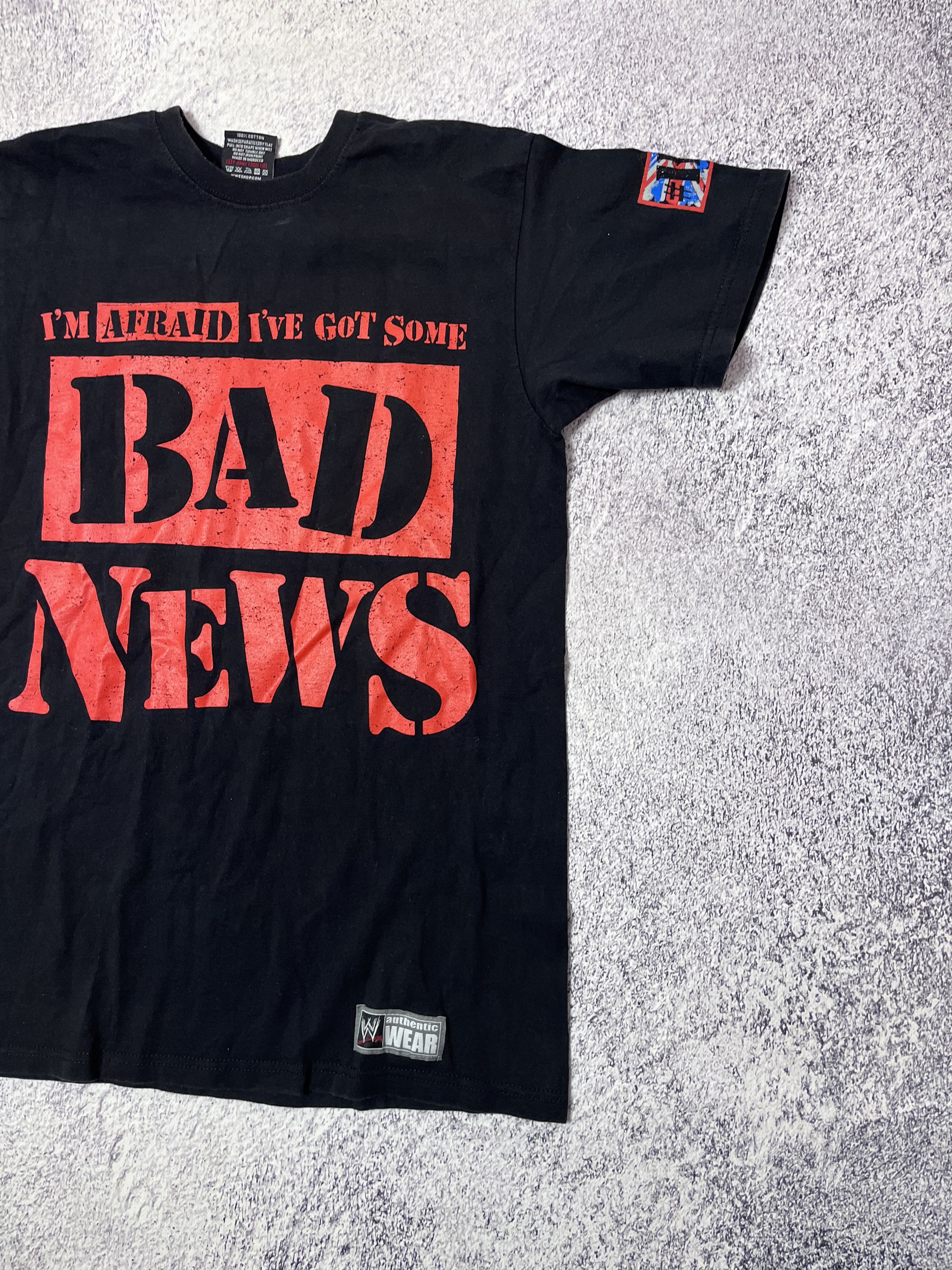 WWE Mens t-shirt WWE Bad News size S Size US S / EU 44-46 / 1 - 5 Thumbnail