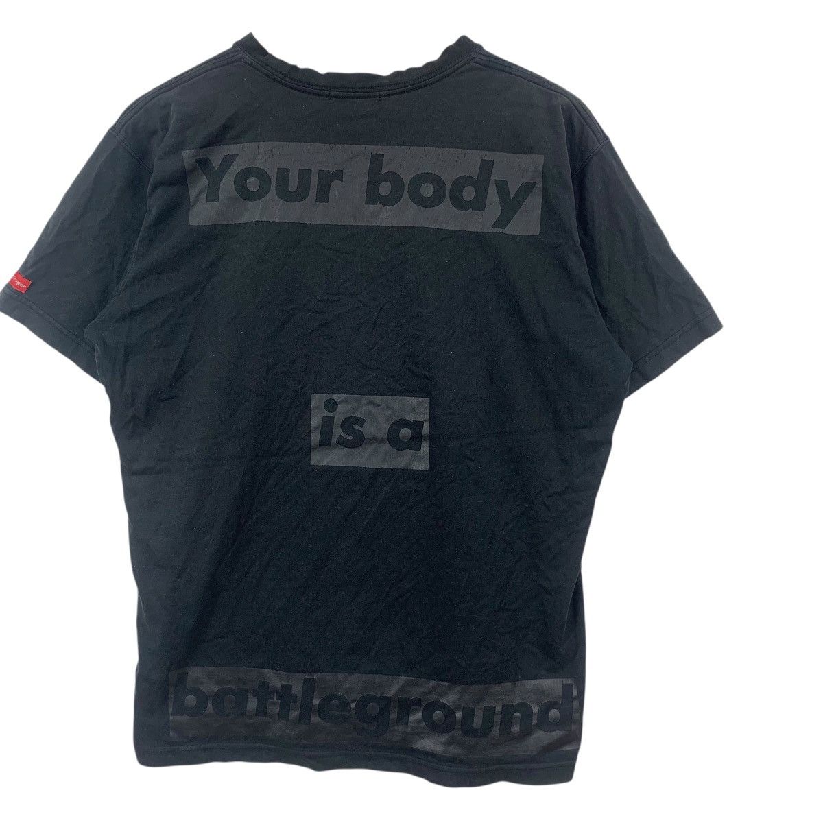 Barbara Kruger Vintage BARBARA KRUGER Your Body Is Battleground Tee Shirt Size US M / EU 48-50 / 2 - 8 Thumbnail