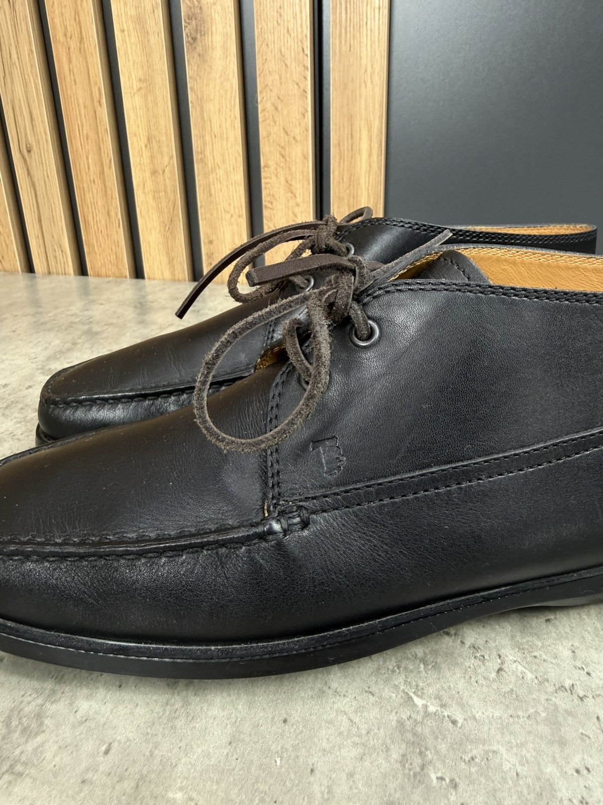 Tod's Tod’s Leather Driving Shoes Black Moccasins Size Uk 8 1/2 Size US 9.5 / EU 42-43 - 3 Thumbnail