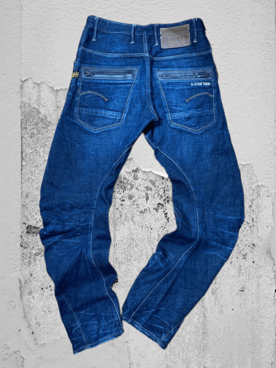 G-Star Crazy Crash Dirty Baggy Faded Jean Japan Avant Garde Style Size US 31 - 1 Thumbnail