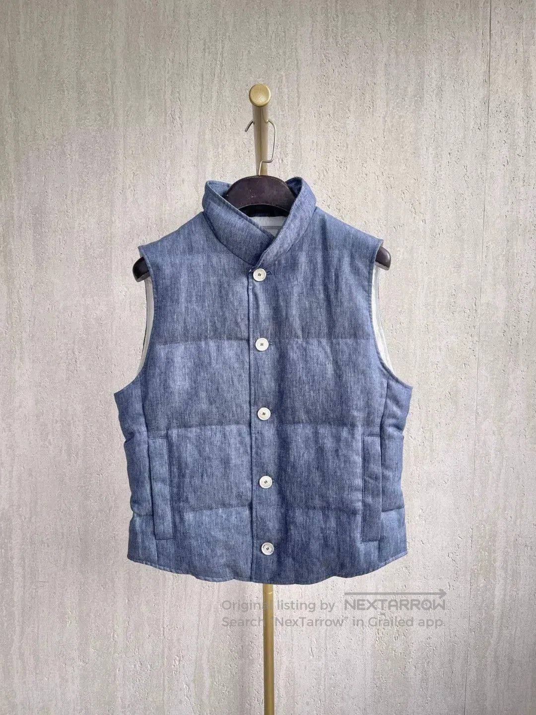 Brunello Cucinelli Brunello Cucinelli Blue Down Vest. Size US S / EU 44-46 / 1 - 1 Thumbnail