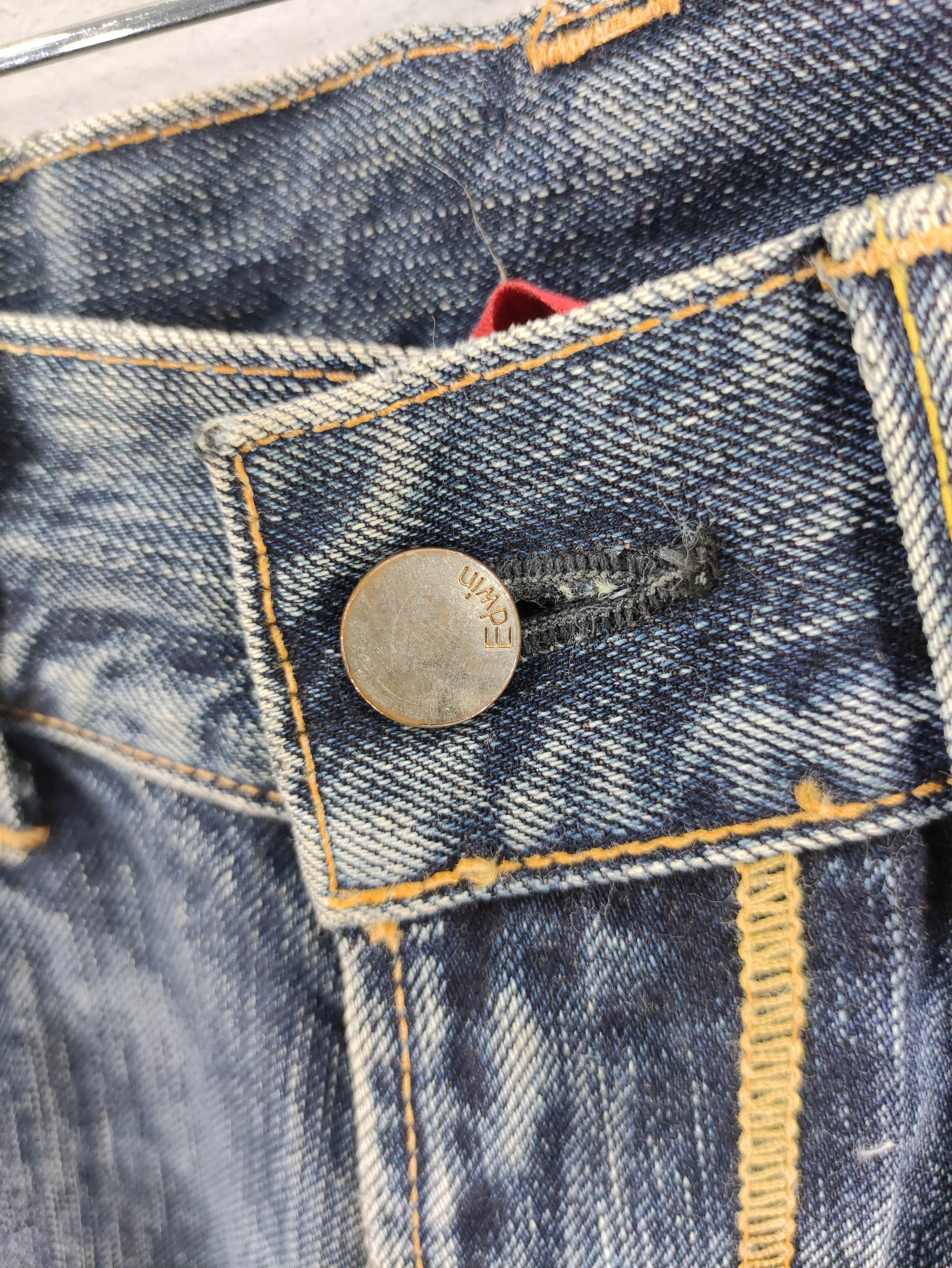 Edwin Vintage Edwin 503 Distressed Denim Jeans Flare Bootcut Size US 32 / EU 48 - 11 Thumbnail