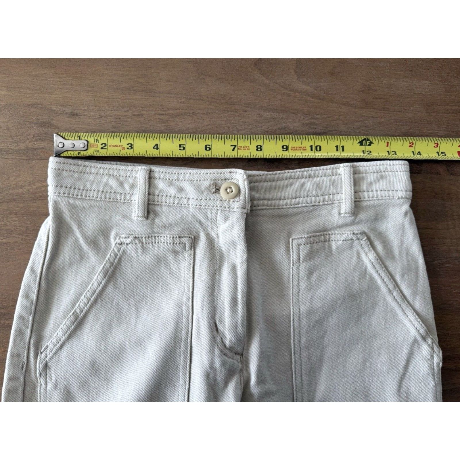 Aritzia Aritzia Wilfred Free Ivory Straight Leg Modern Utility Pants Womens 0 Kant City 90s Hip Hop Grunge Punk Hipster School Casual Travel Size 25" / US 0 / IT 36 - 5 Thumbnail