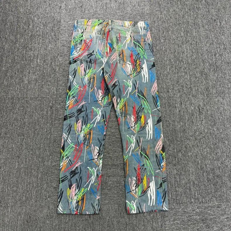 Dior Dior Colorful Striped Denim Pants. Size US 30 / EU 46 - 2 Thumbnail
