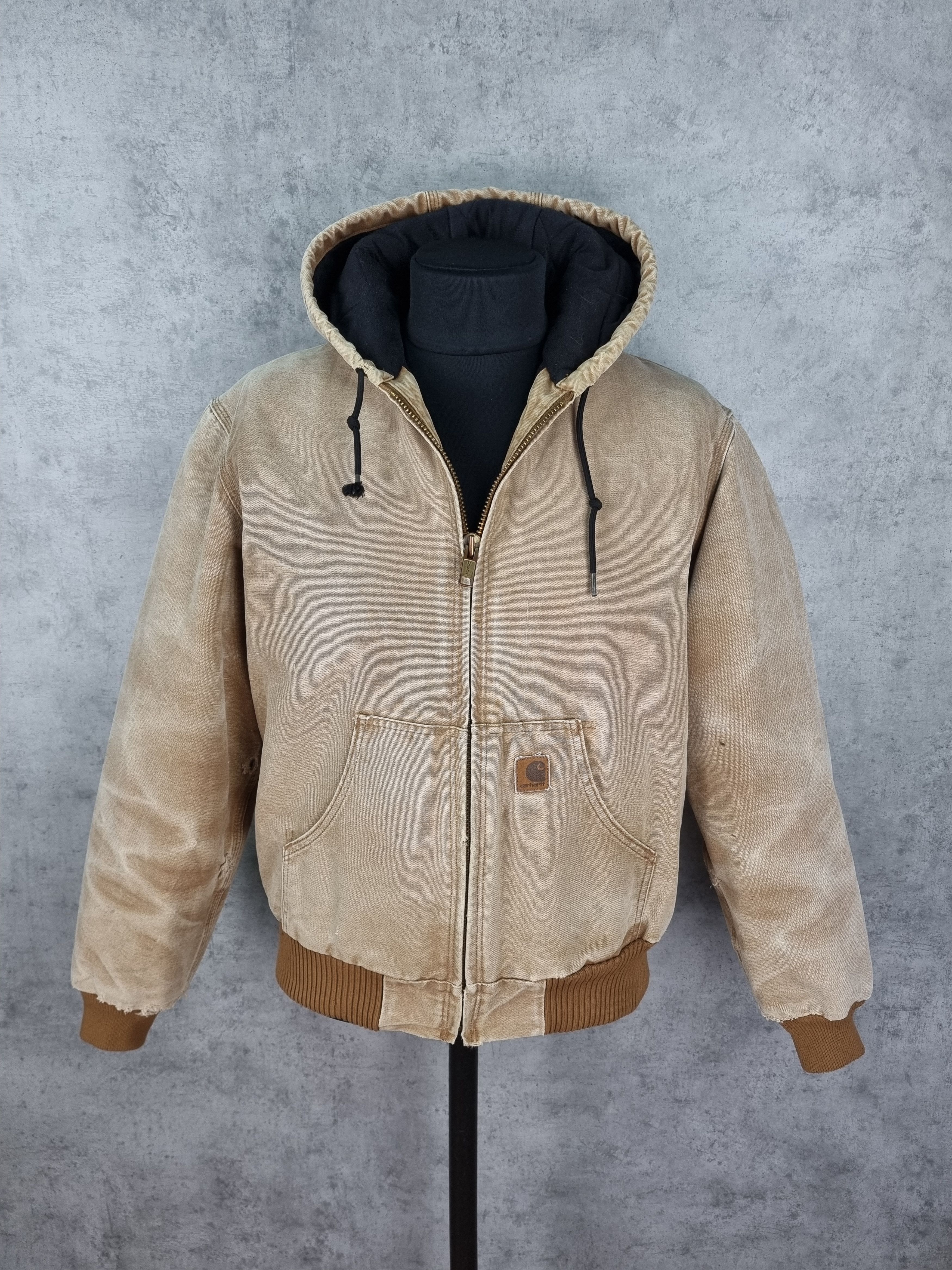 Carhartt Very Destroyed Ripped Dirty Distressed Carhartt Faded Jacket Size US L / EU 52-54 / 3 - 4 Thumbnail