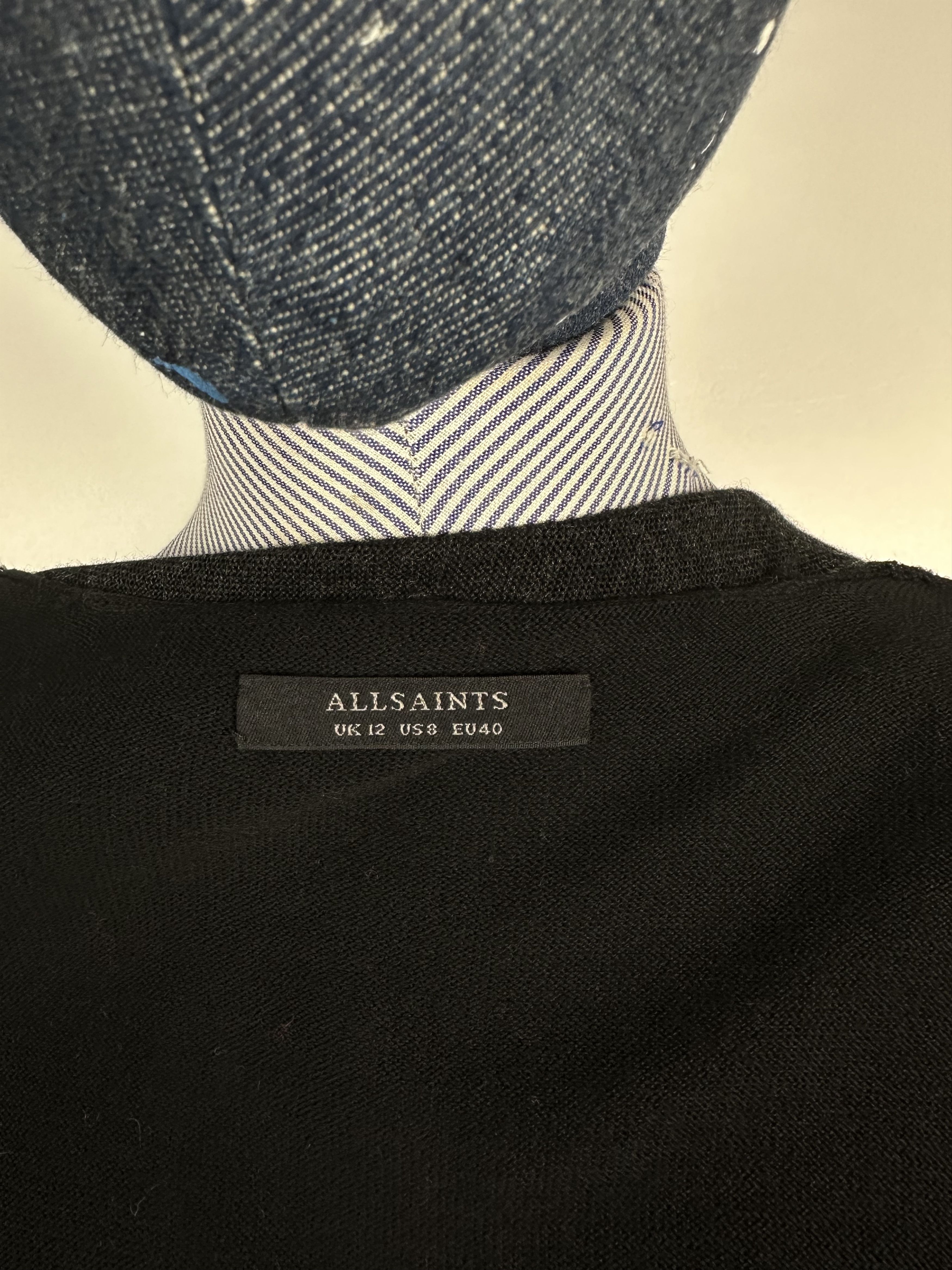 Allsaints All Saints Wool Light Zip Sweater Black Womens Size US8 UK12 Size M / US 6-8 / IT 42-44 - 7 Thumbnail
