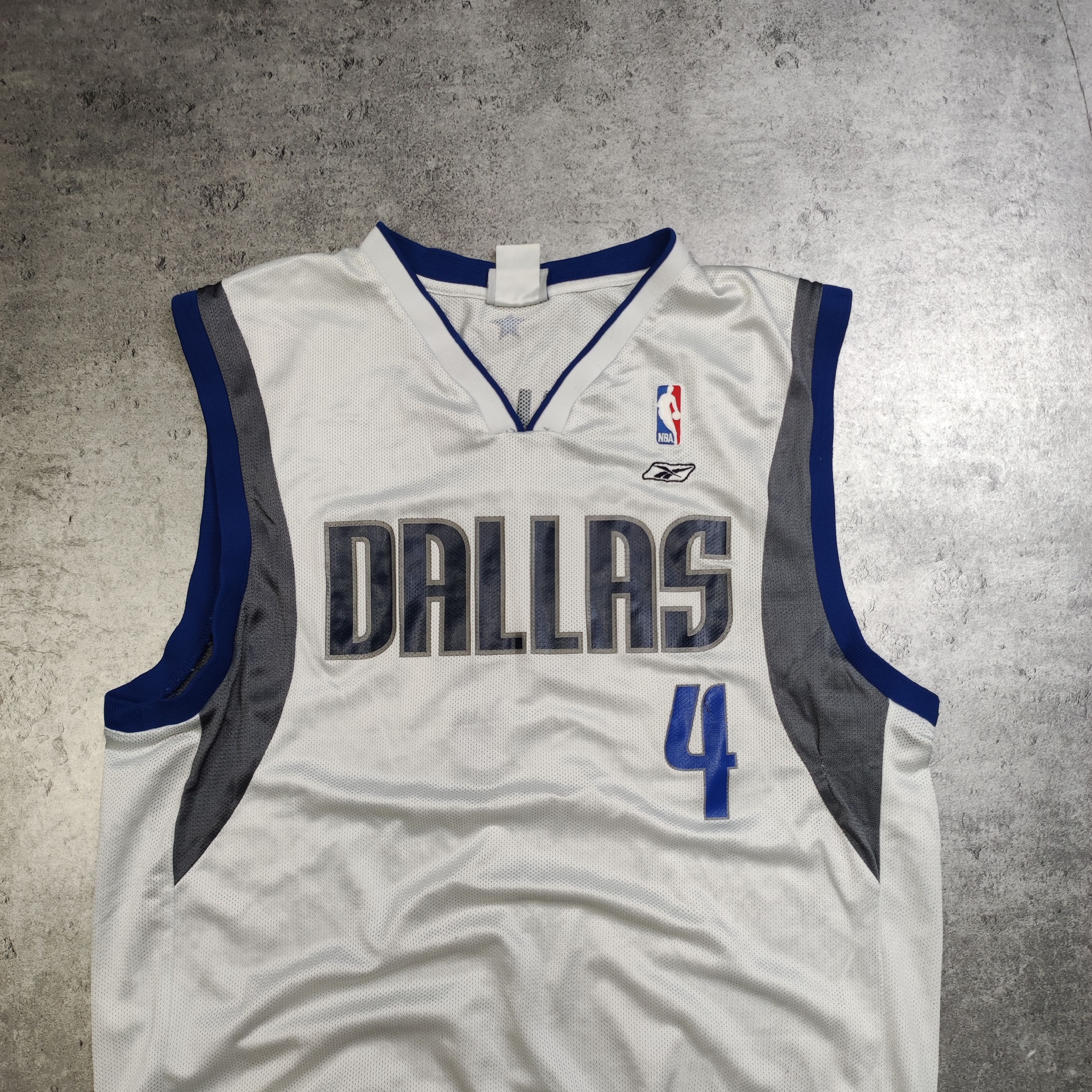 NBA × Vintage Vintage RARE Reebok NBA #4 Finley Dallas Basket Jersey Size US L / EU 52-54 / 3 - 3 Thumbnail