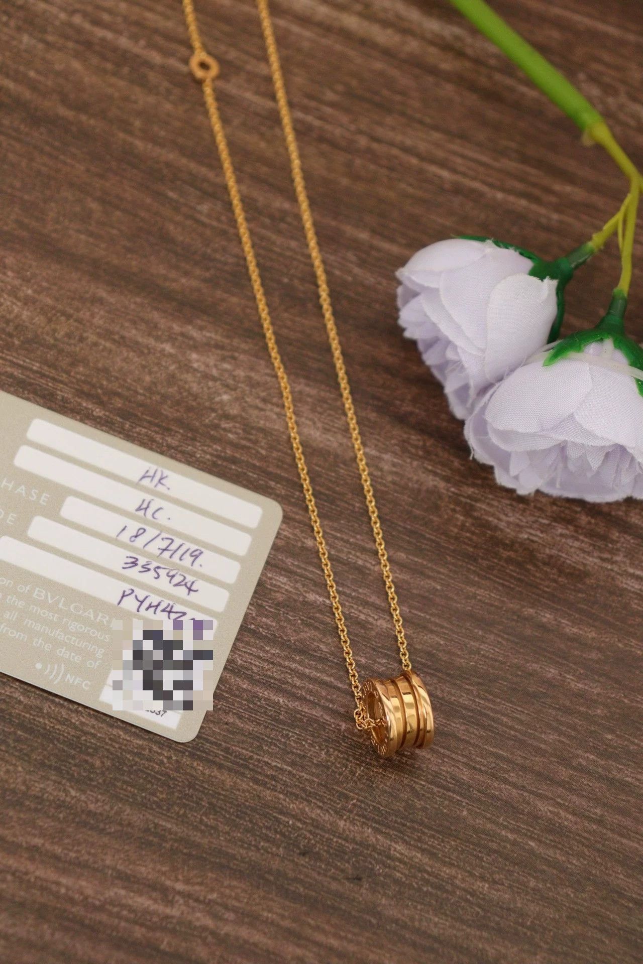 Bvlgari BVLGARI Spring Necklace 18K Rose Gold 45.5cm 2018.07 Card Size ONE SIZE - 1 Thumbnail