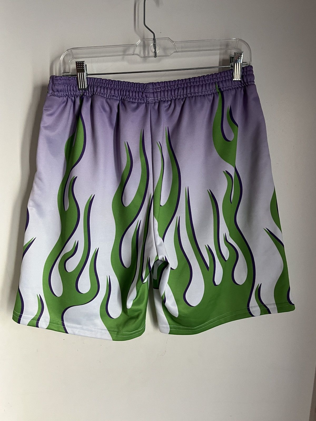Gnarcotic Gnarcotic Racing Purple Green Flame Shorts Large Size US 34 / EU 50 - 6 Thumbnail