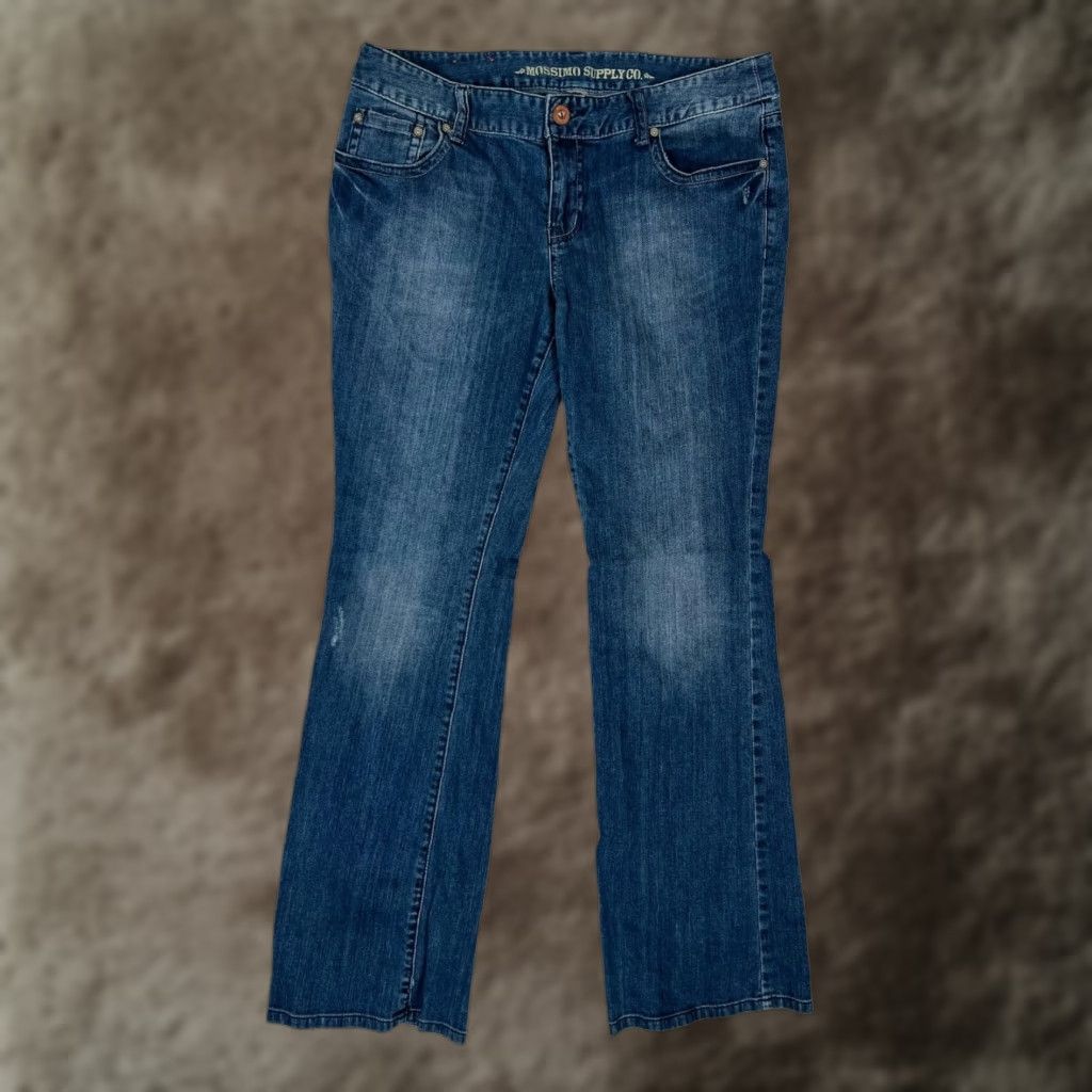 Mossimo VINTAGE Mossimo Supply Co Jeans Denim Boots Cut 34 30 In Mid Rise Bootcut Women Blue Cotton Blend Pocket 5-Pocket Stretch Men's? Size 32" / US 10 / IT 46 - 1 Thumbnail