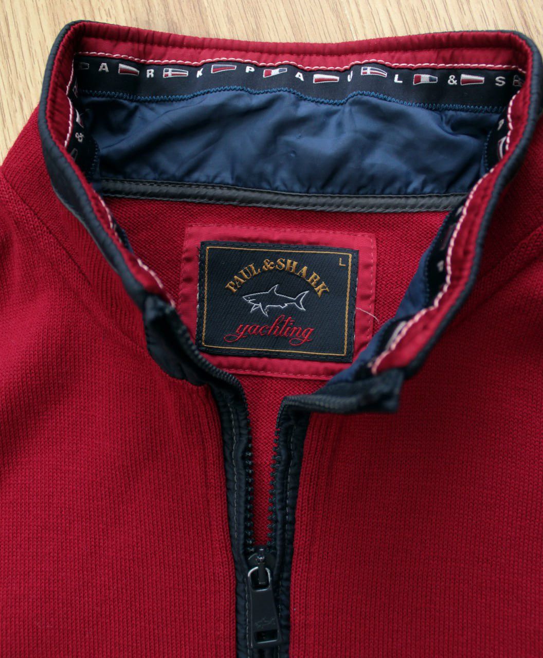 Paul & Shark 🔥 Paul Shark Yachting Wool Full Zip Sweater Pullover Logo Size US L / EU 52-54 / 3 - 3 Thumbnail