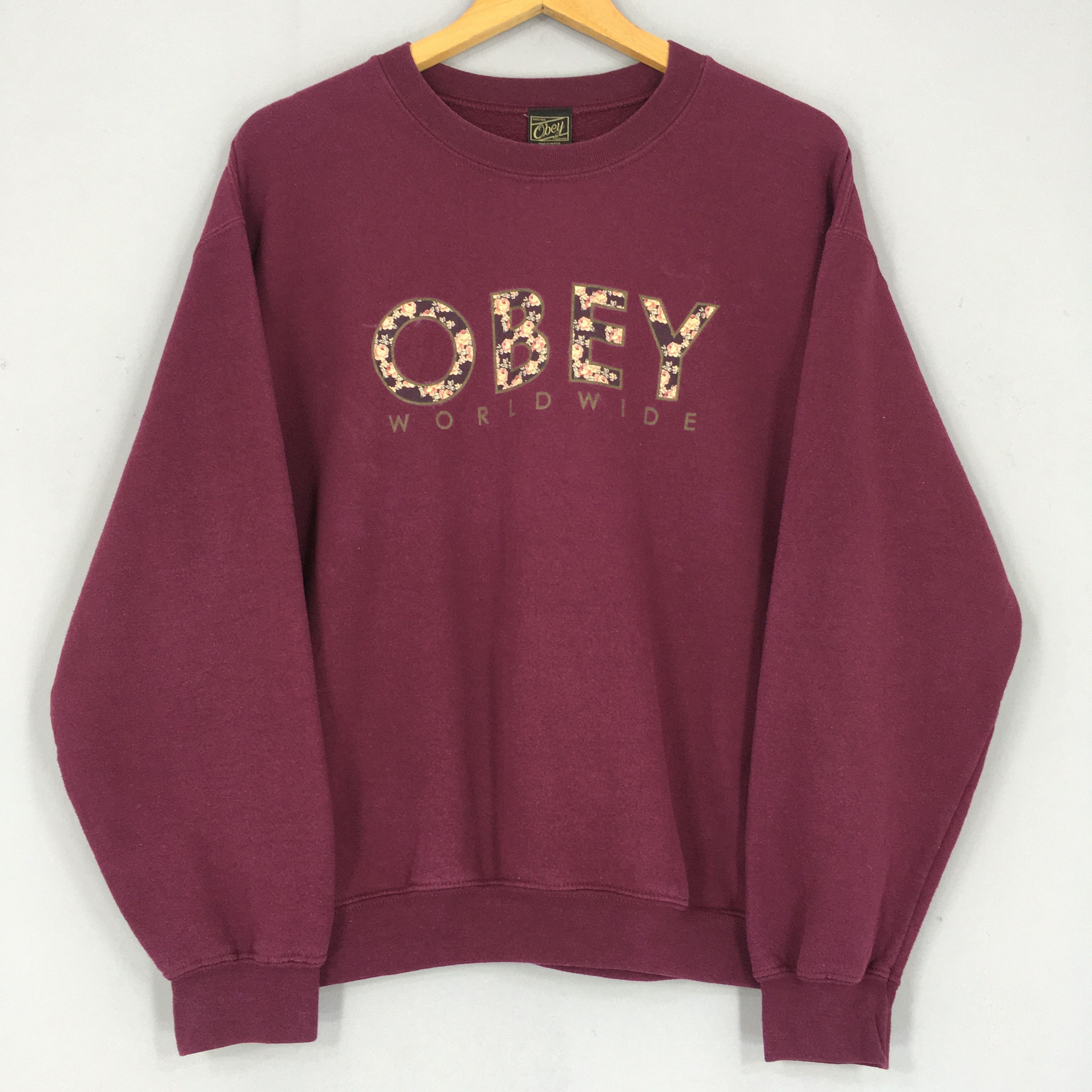 Obey × Vintage Vintage Y2K Obey Worldwide Propaganda Sweatshirt Medium Size US M / EU 48-50 / 2 - 3 Thumbnail