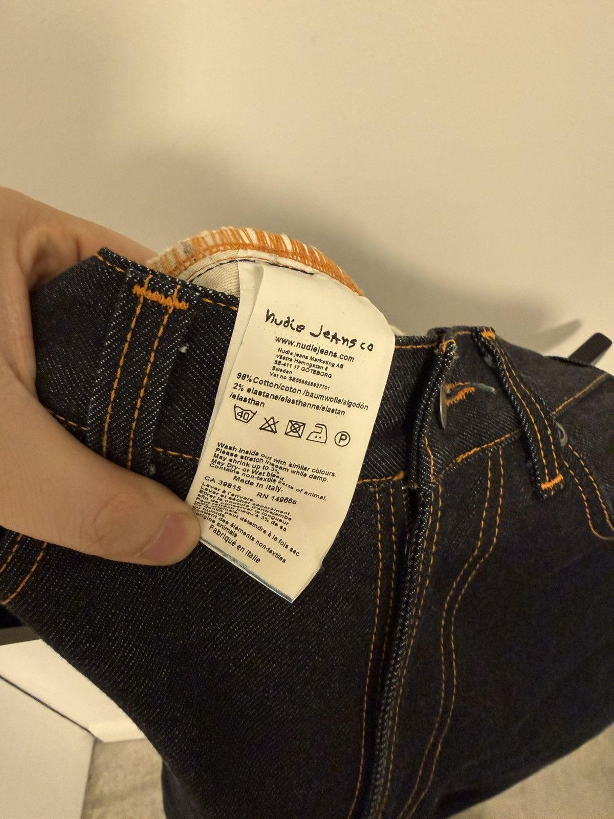 Nudie Jeans Nudie Jeans Lean Dean Dry Japan Selvage – Raw Indigo Size US 29 - 7 Thumbnail