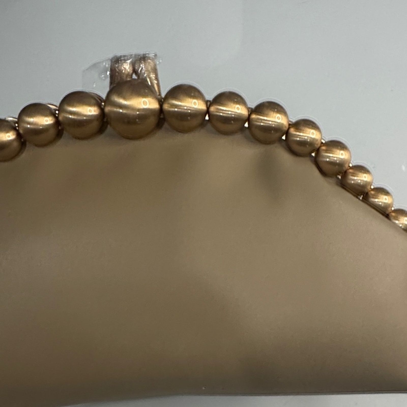 Cult Gaia Cult Gaia Tan Una clutch w/ Gold beaded handle - BRAND NEW Size ONE SIZE - 9 Thumbnail