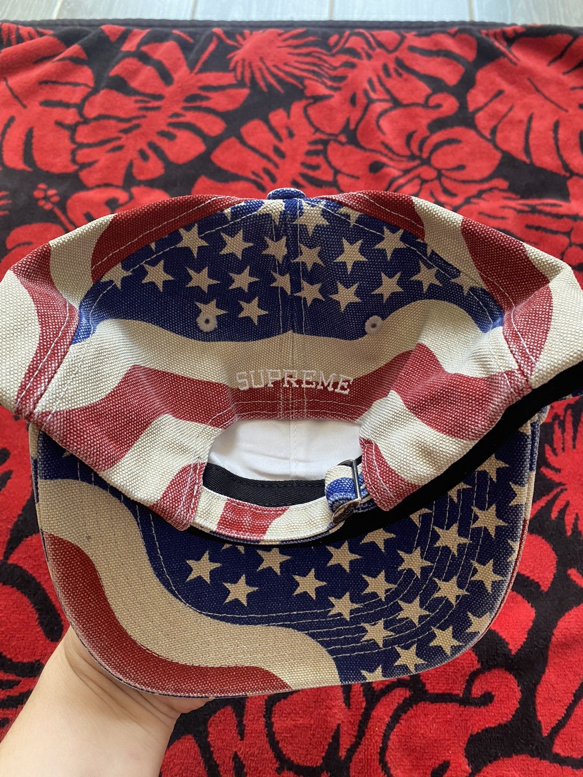 Supreme Supreme Pigment Coated S Logo 6 Panel Flag Size ONE SIZE - 4 Thumbnail