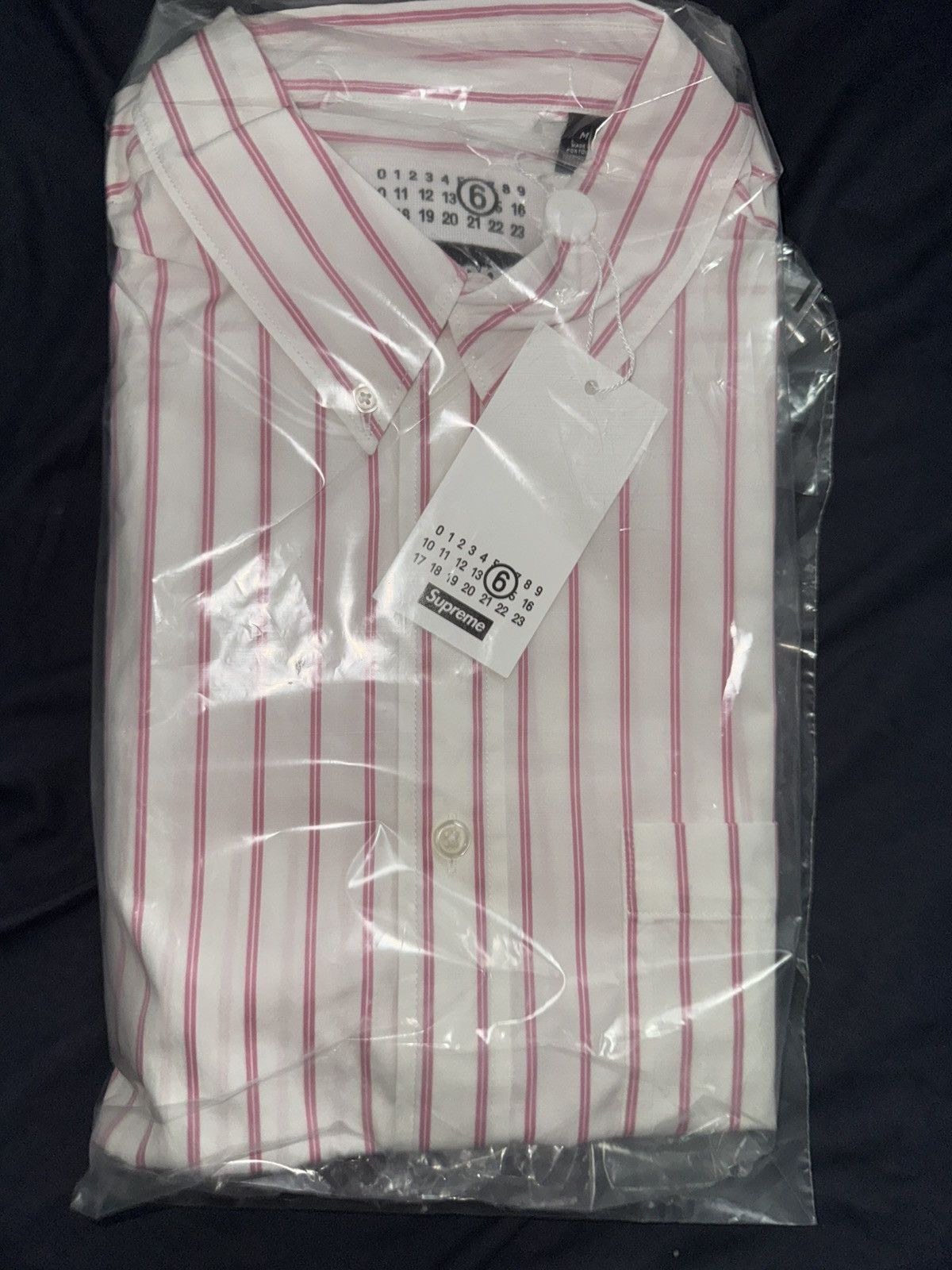 Maison Margiela × Supreme Supreme MM6 Padded Shirt Stripe SS24