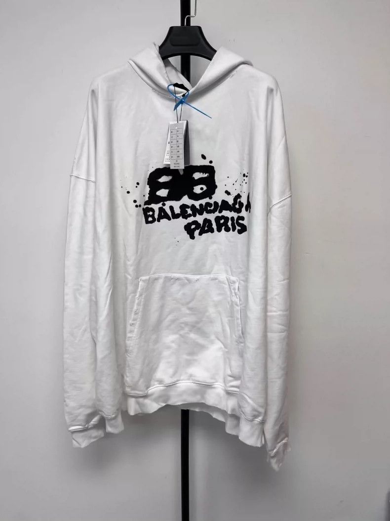 Balenciaga Balenciaga Graffiti hooded sweatshirt Size US S / EU 44-46 / 1 - 1 Thumbnail