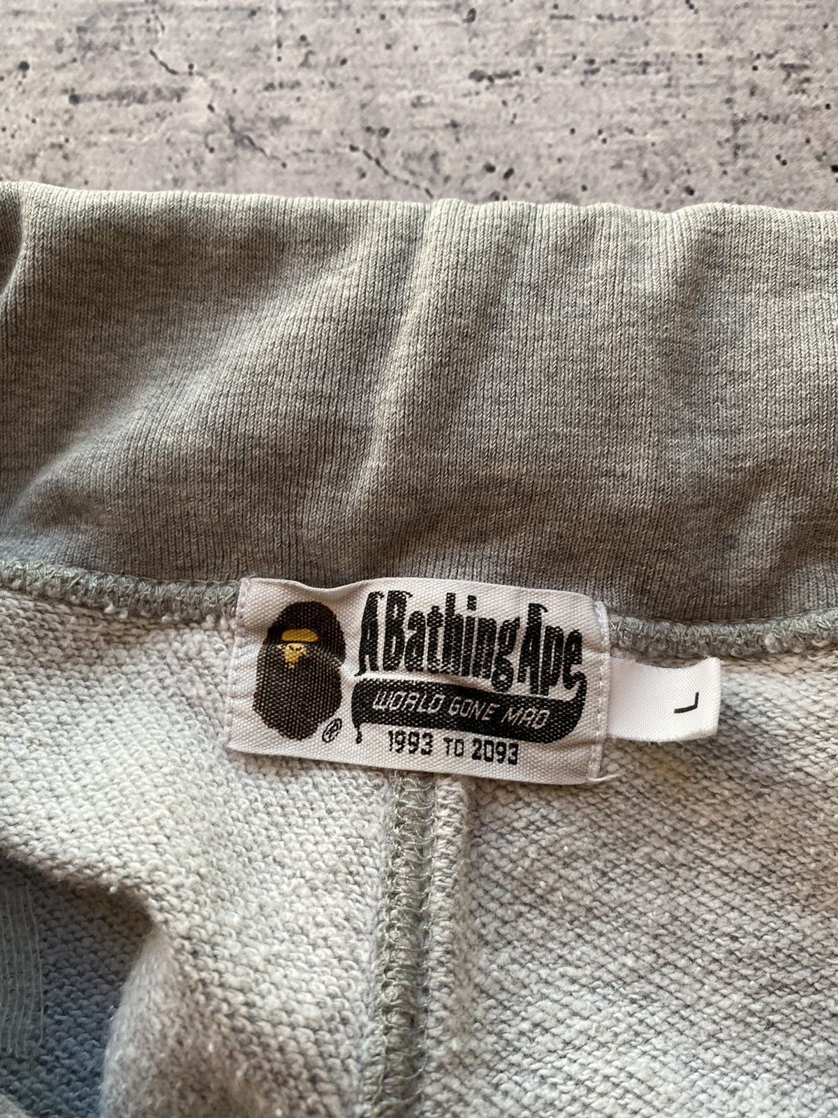 Bape Bape Shark Sweat Shorts Grey Large Size US 36 / EU 52 - 8 Thumbnail