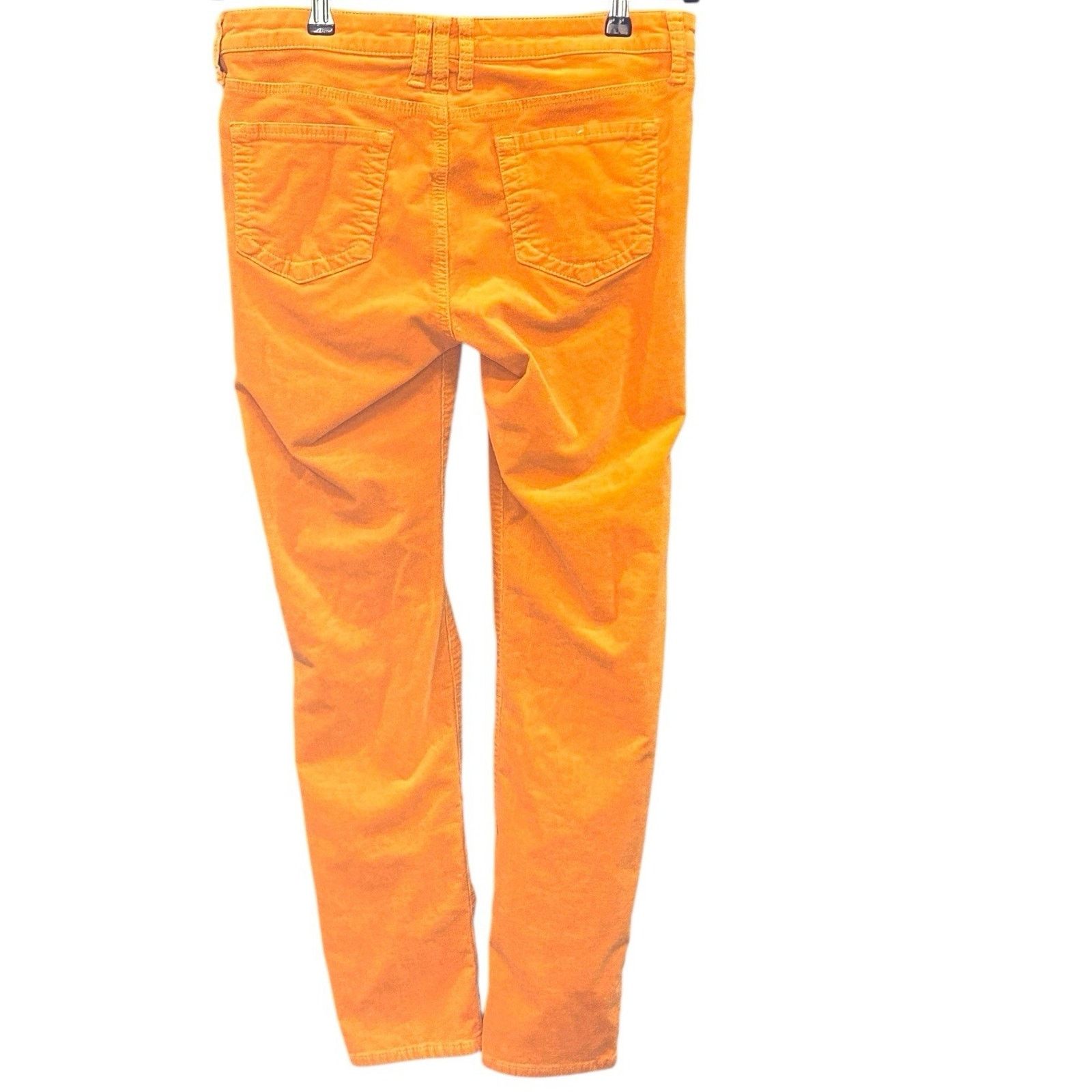 The Unbranded Brand Orange Edyson Corduroy Pants 30S Skinny Fit | Men's | Size US 30 / EU 46 - 2 Thumbnail
