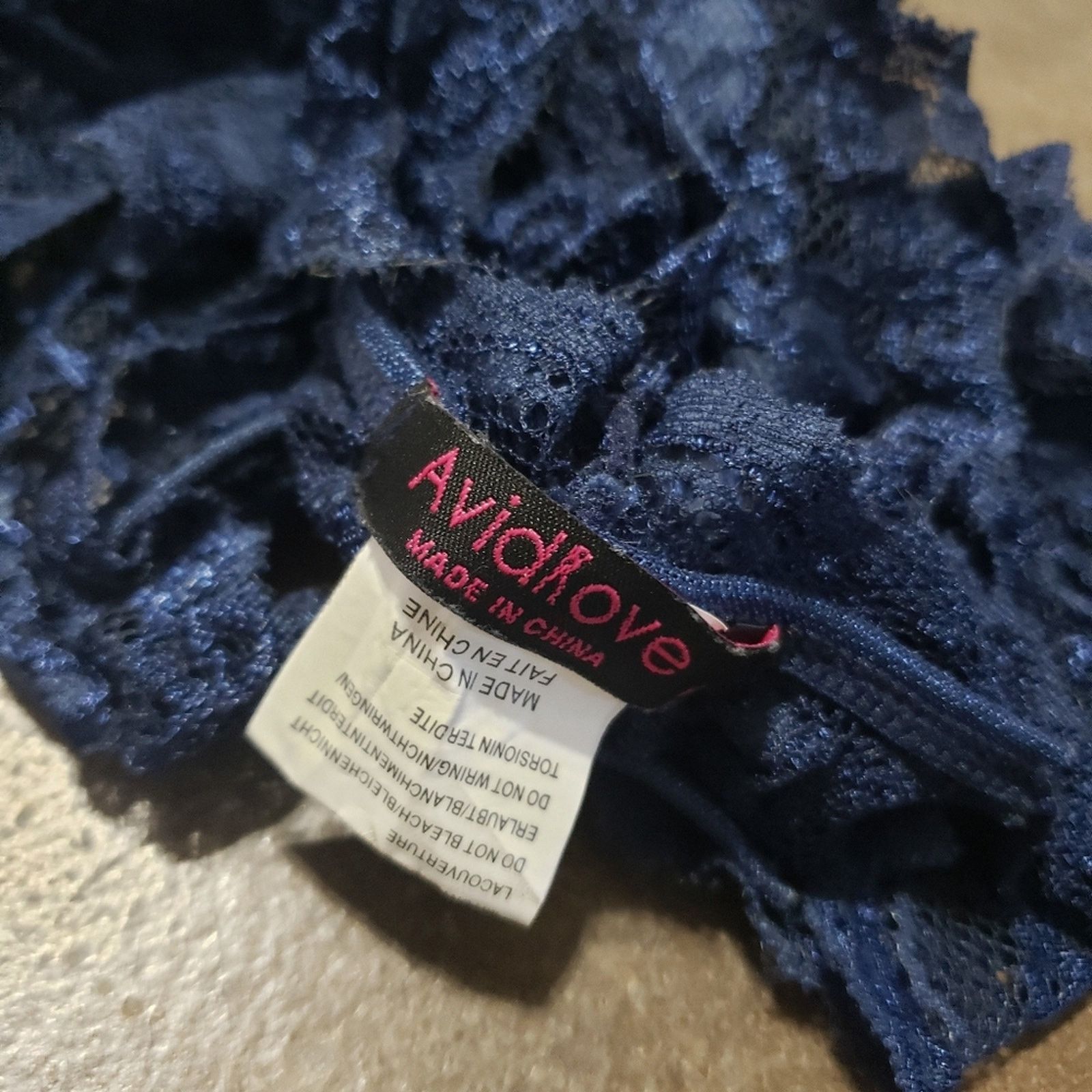 Other Navy | AVID LOVE | Lace Detailed Bralette Size ONE SIZE - 3 Thumbnail