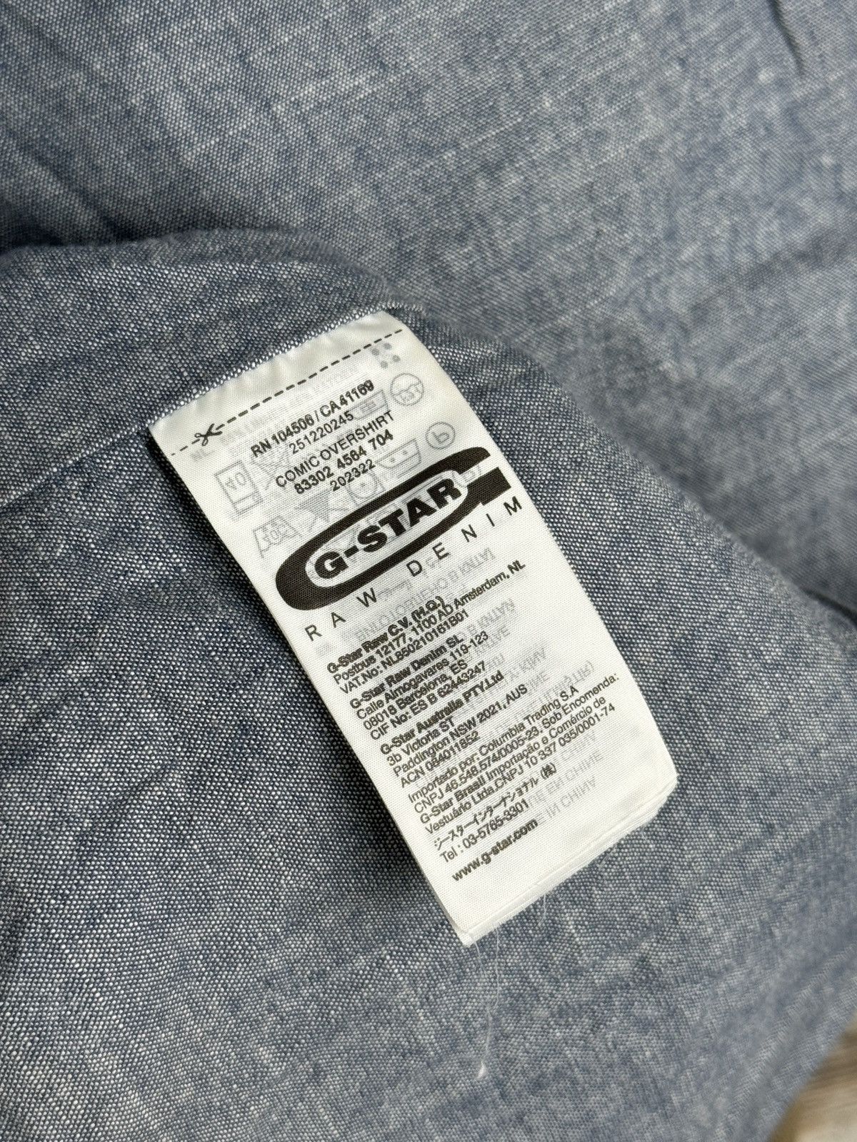 G-Star Vintage G Star Raw COMIC OVERSHIRT linen jacket military lin Size US M / EU 48-50 / 2 - 15 Thumbnail
