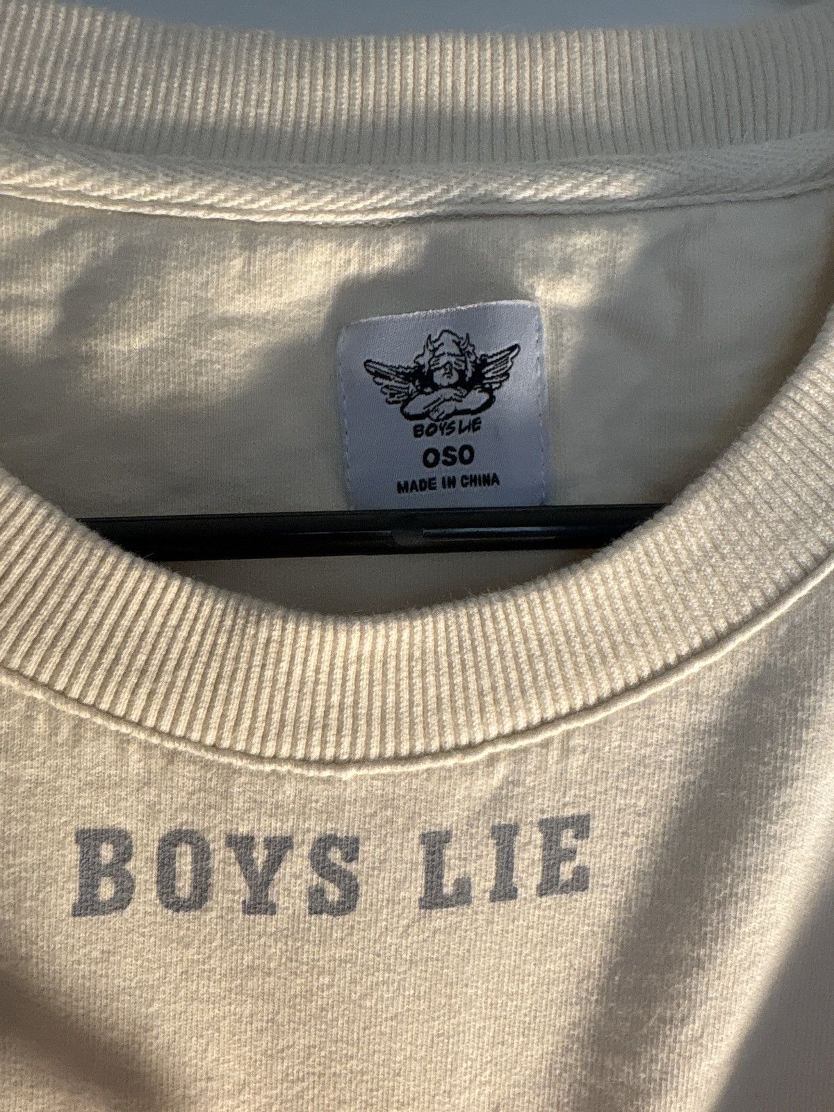 Boys Lie Yellow “Boys Lie” Crewneck OSO Size ONE SIZE - 3 Thumbnail