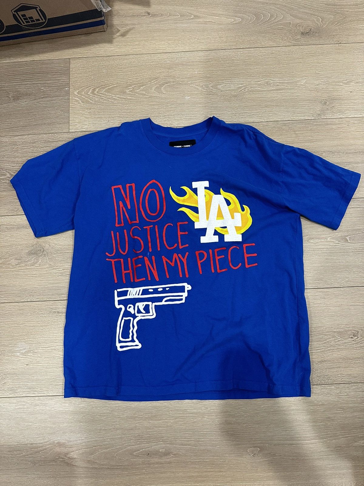 Homme + Femme La No Justice Then My Piece Shirt Size US XL / EU 56 / 4 - 1 Thumbnail