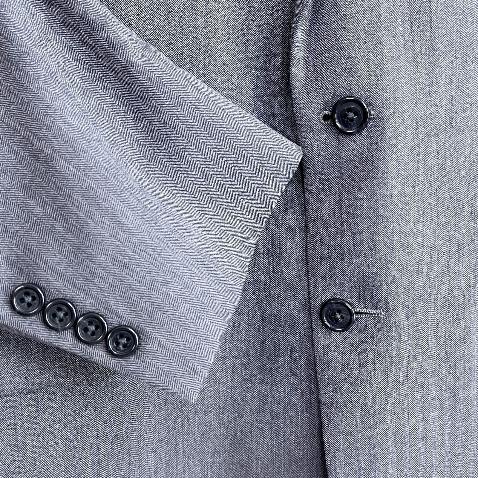 Jos. A. Bank Jos A Bank Signature Suit Gray Herringbone 40S Size 40S - 4 Thumbnail