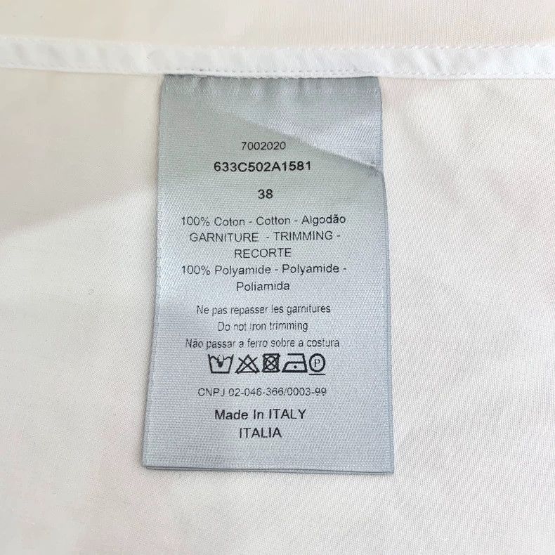 Dior Dior Size 38 White double-sleeved striped lapel single-brea Size US XS / EU 42 / 0 - 7 Thumbnail