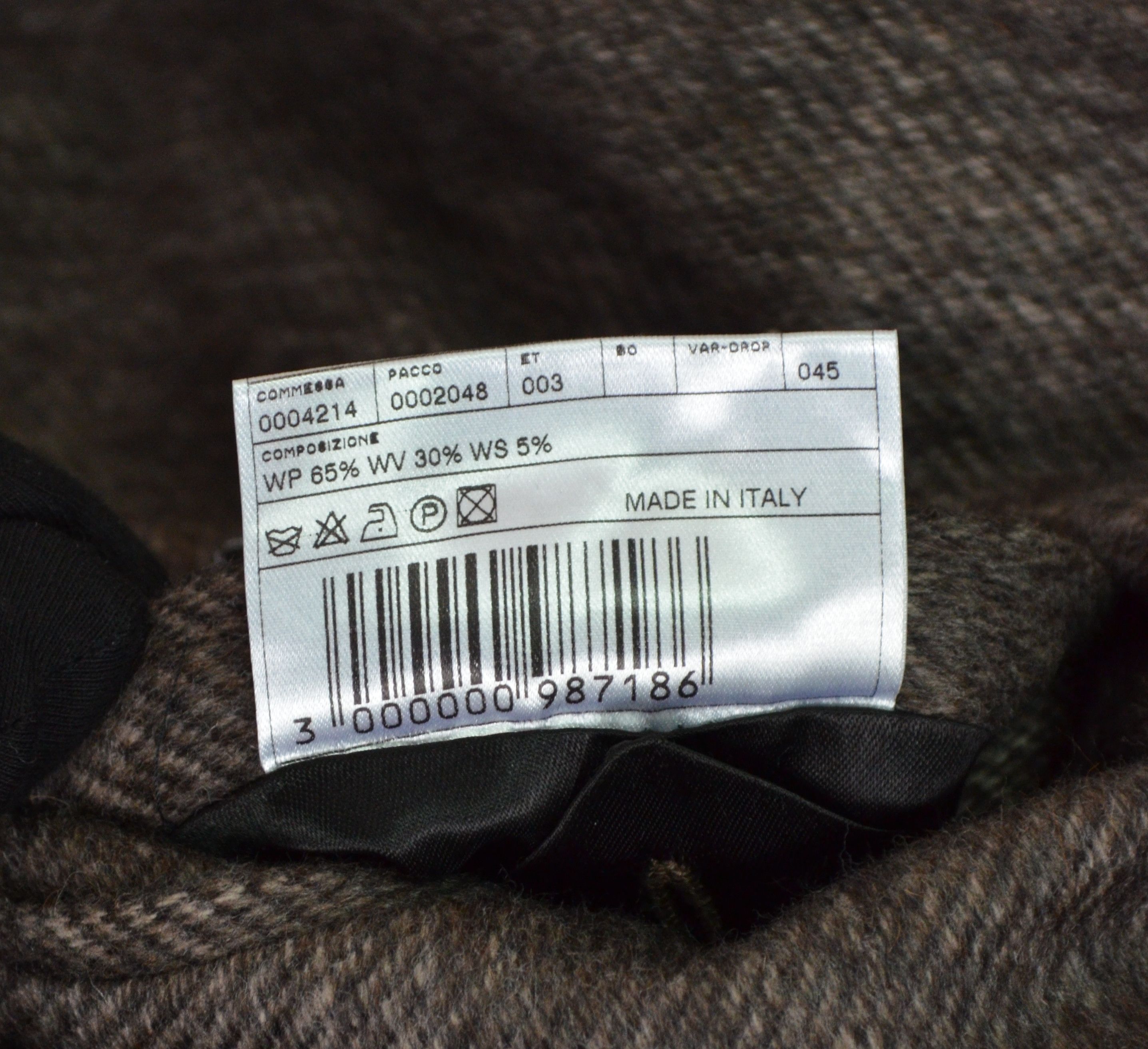 Designer × Tonello Tonello Alpaca Wool Cashmere Herringbone Brown Coat 54/L Size US L / EU 52-54 / 3 - 15 Thumbnail