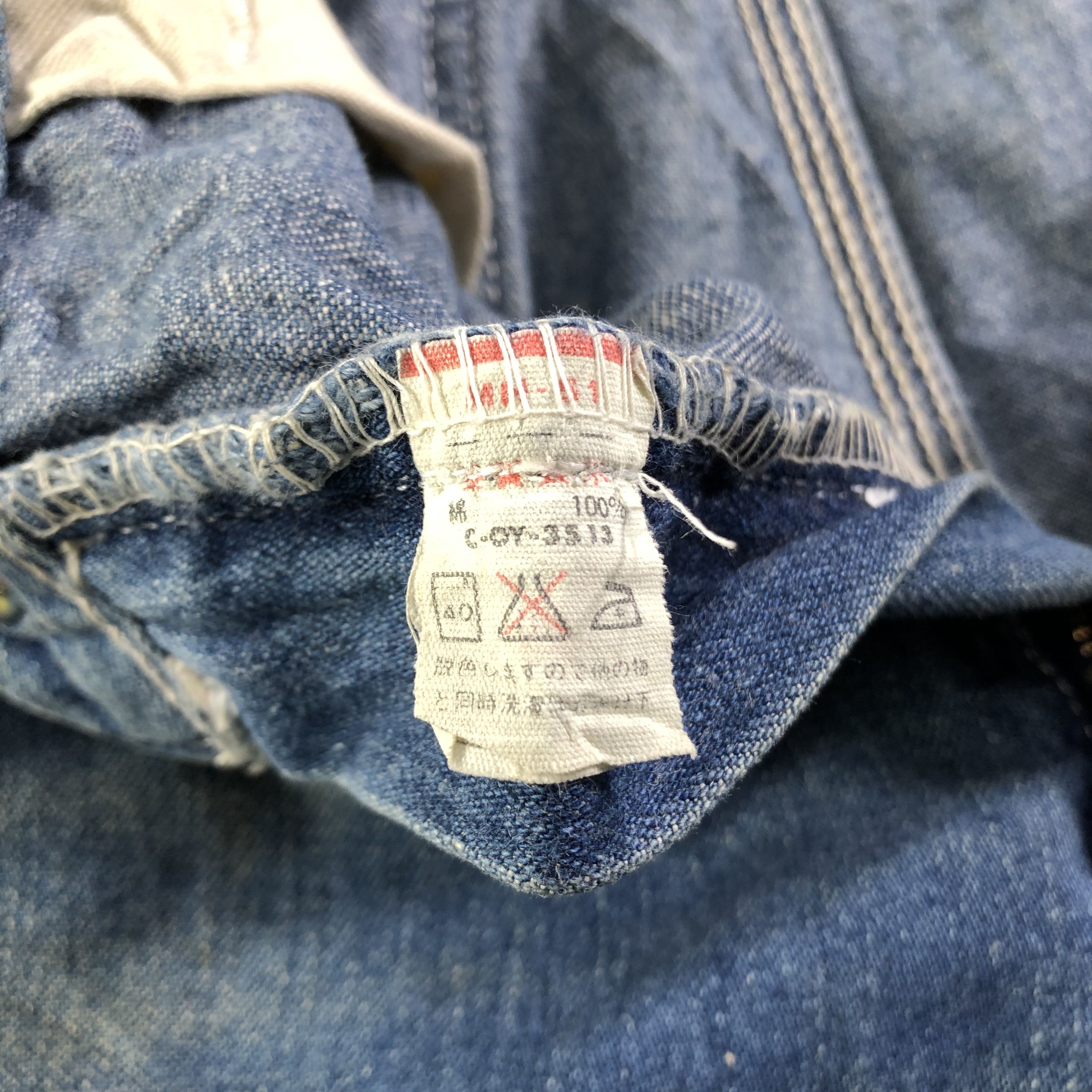 Big John Vintage Blue Wash Big John Jeans-J3889 Size US 29 - 9 Thumbnail