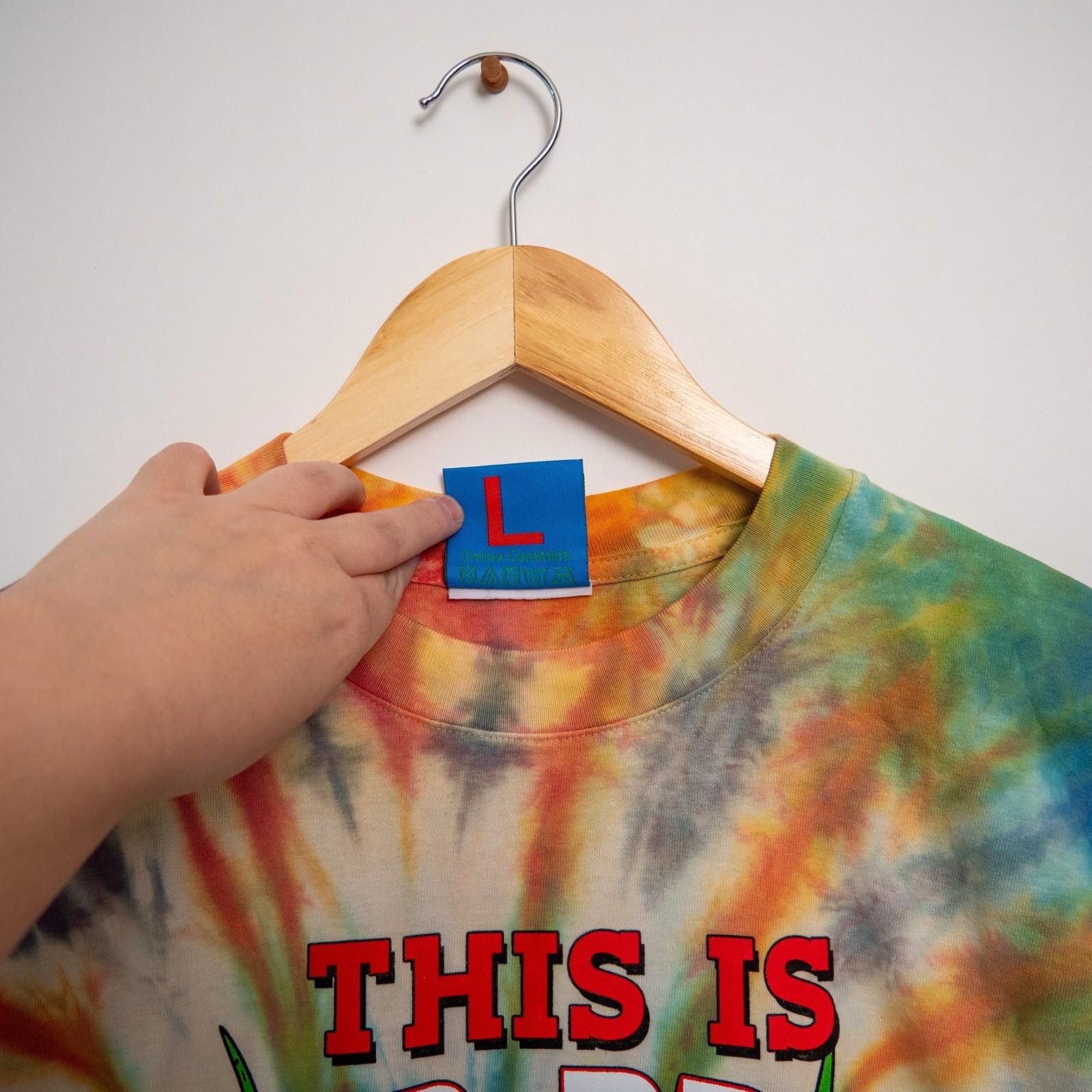 Online Ceramics Online Ceramics This Is Your Brain On Drugs Tie Dye Shirt L Size US L / EU 52-54 / 3 - 9 Thumbnail
