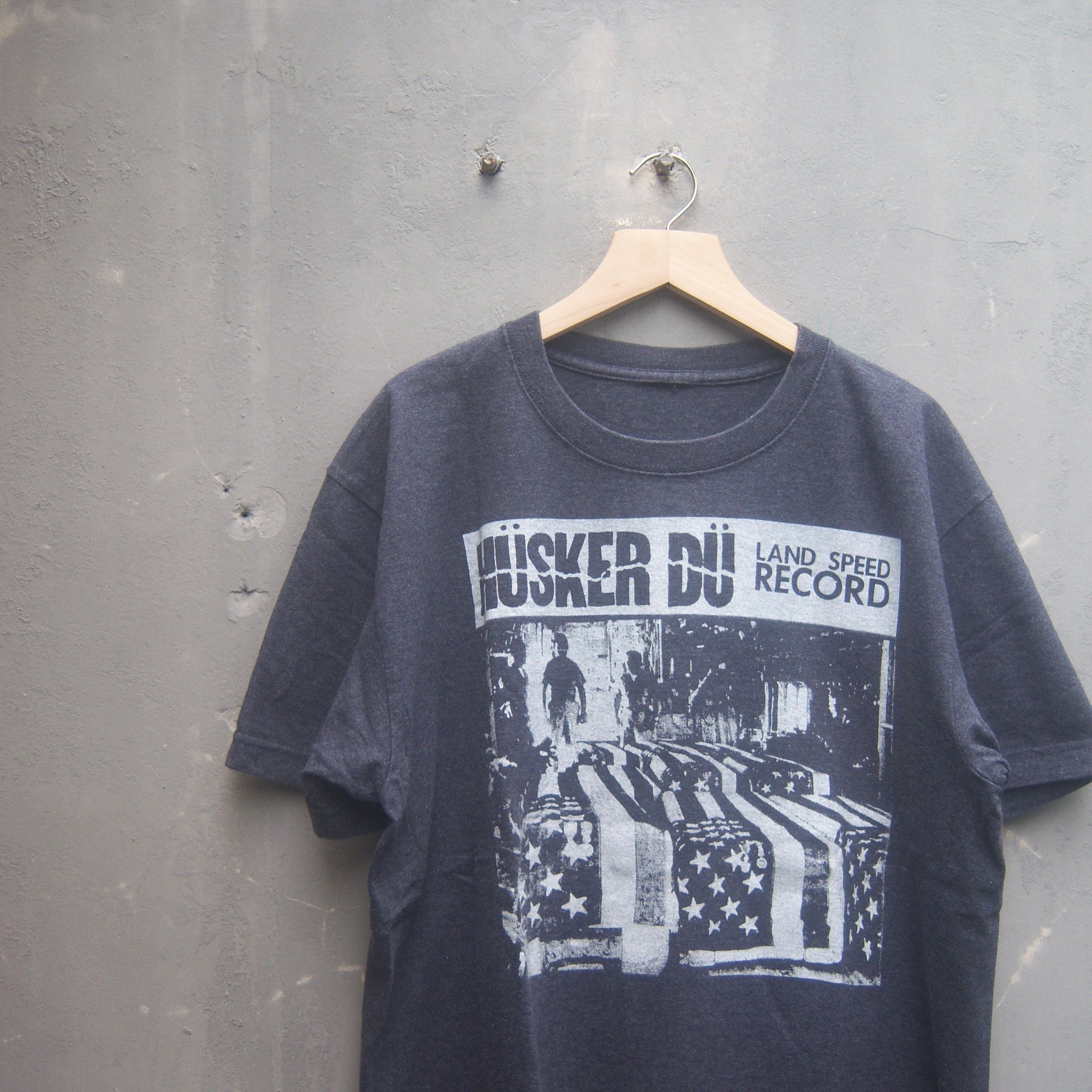 Band Tees Husker Du Land Speed Records T Shirt Size US M / EU 48-50 / 2 - 5 Thumbnail