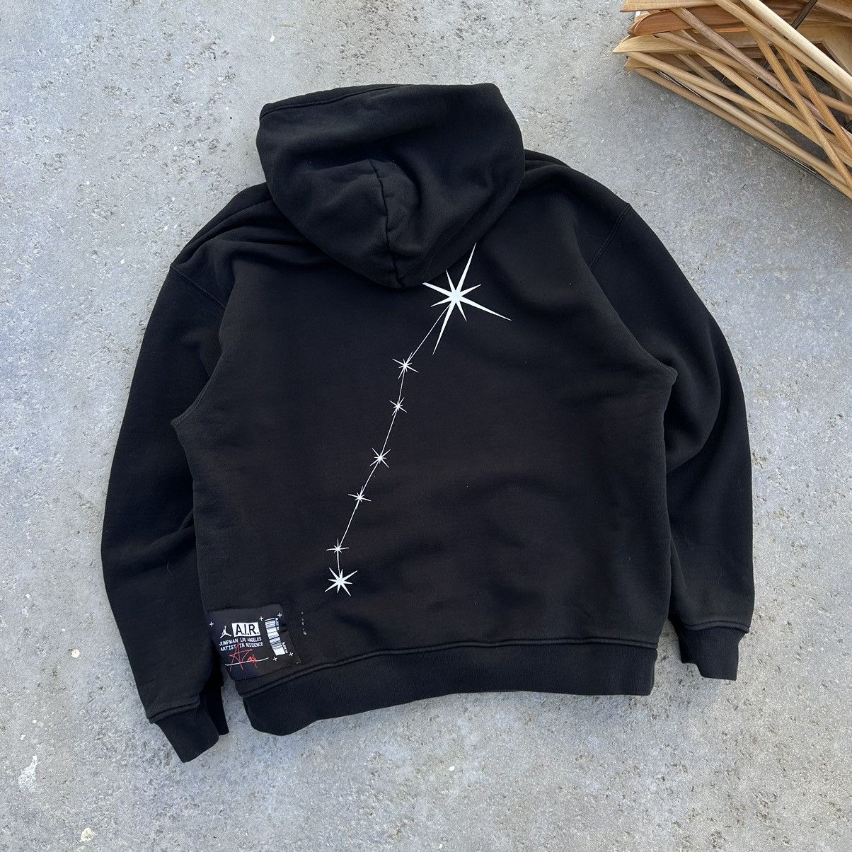 Other Air Jordan Artists In Residence Black Embroidered Hoodie Size US XL / EU 56 / 4 - 2 Thumbnail