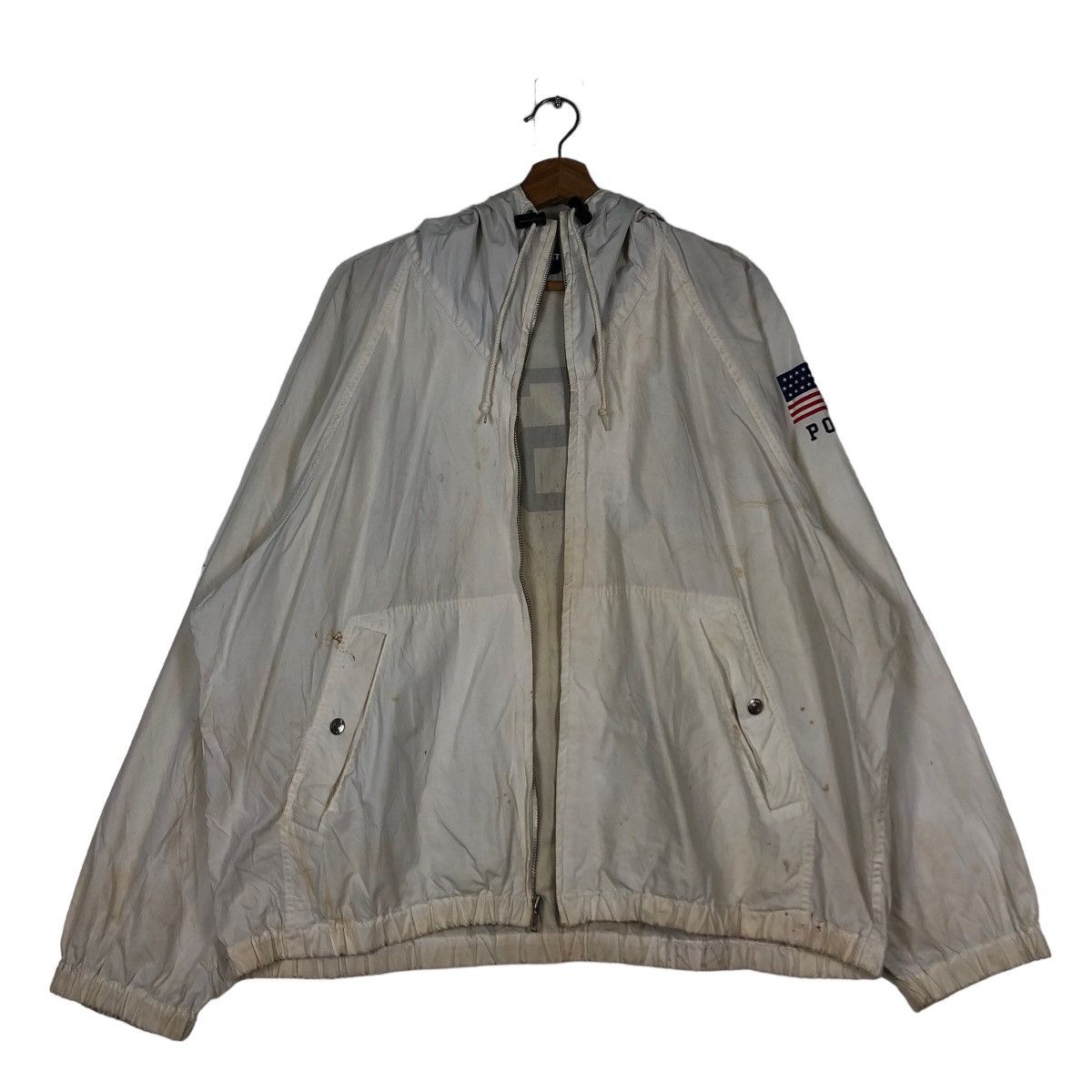 Ralph Lauren 🔥Vintage Bomber Jacket Polo Sport Ralph Lauren USA Big Logo Size US L / EU 52-54 / 3 - 2 Thumbnail