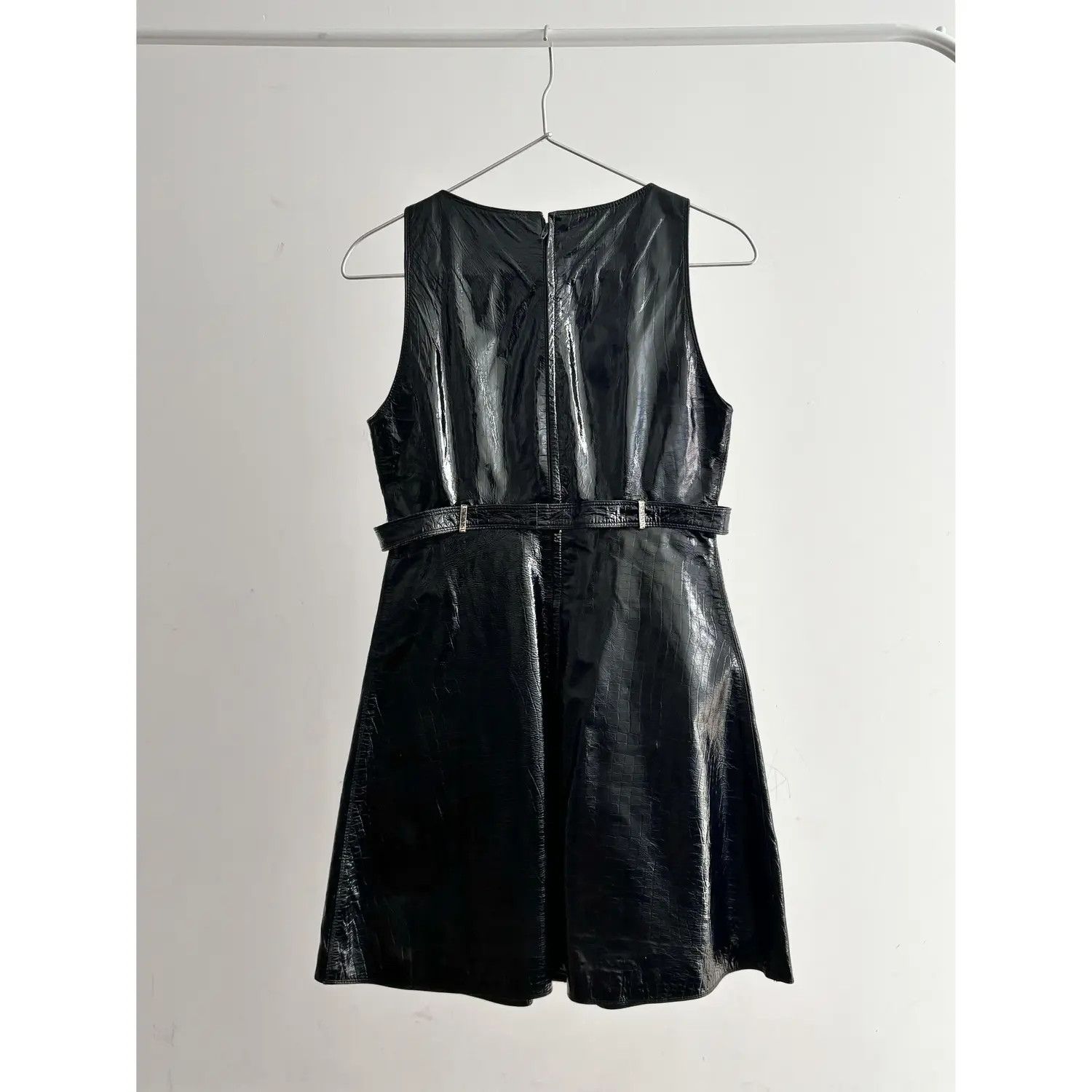 Versace × Vintage Versace Leather Dress FW 1994 Runaway Python Midi Size S / US 4 / IT 40 - 3 Thumbnail